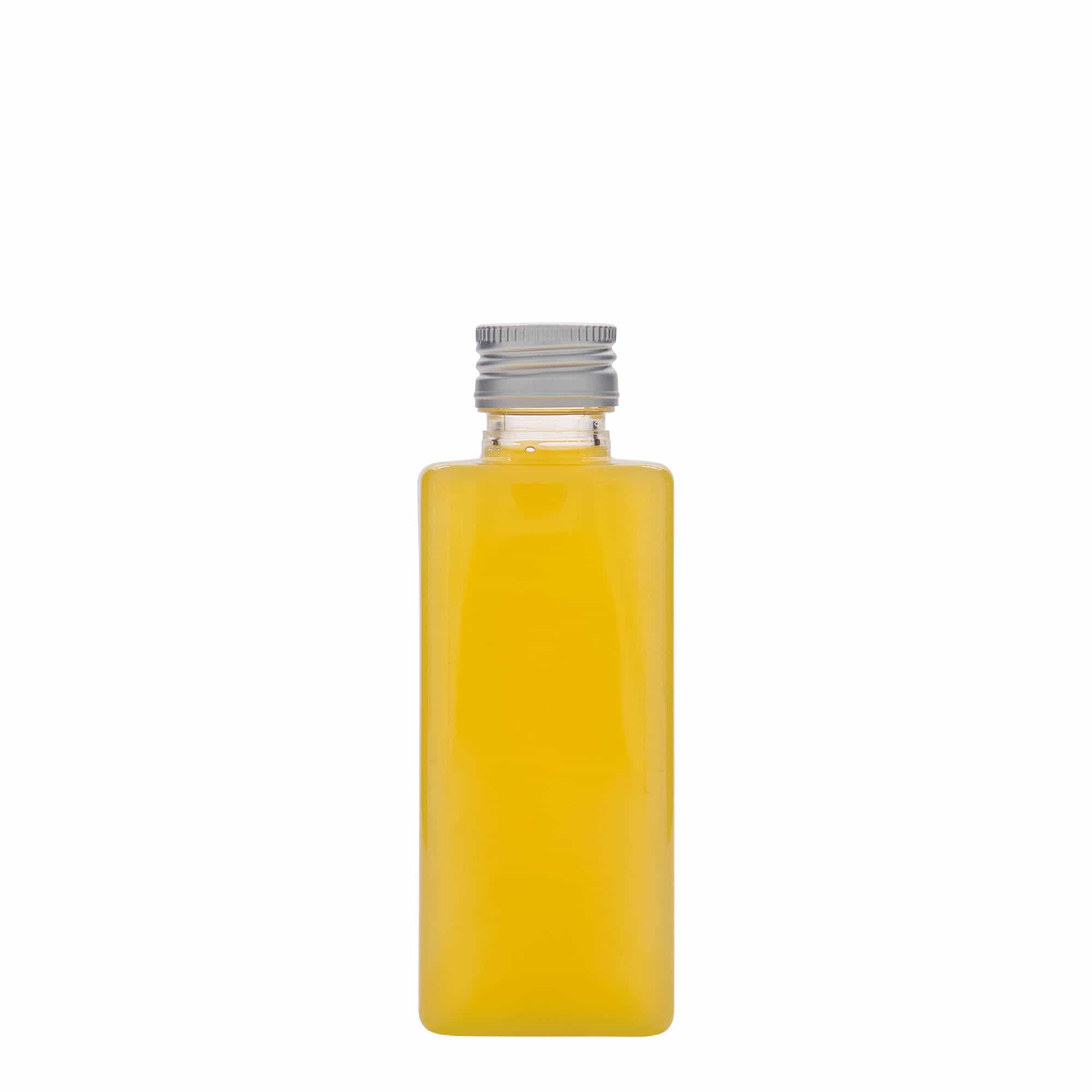 250 ml PET-flaska 'Karl', kvadratna, plastika, odprtina: PP 28