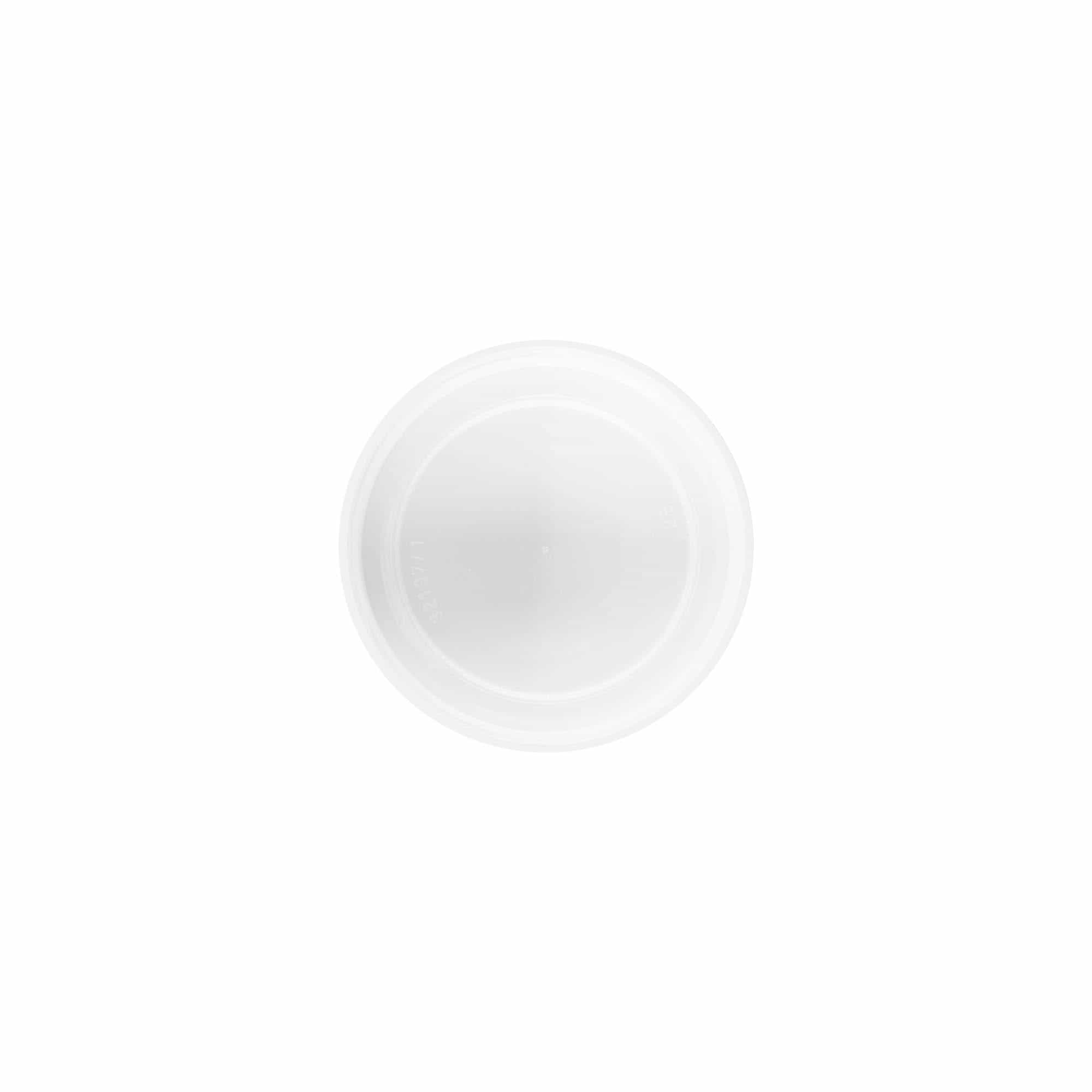 Navojni zamašek za 50 ml »Bianca«, plastika PP, bela