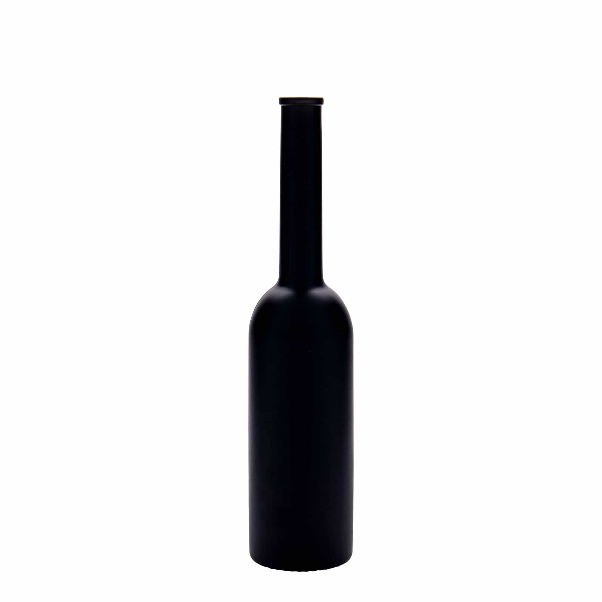 200 ml steklena steklenica »Opera«, črna, ustje: pluta 200 ml steklena steklenica »Opera«, črna, ustje: pluta