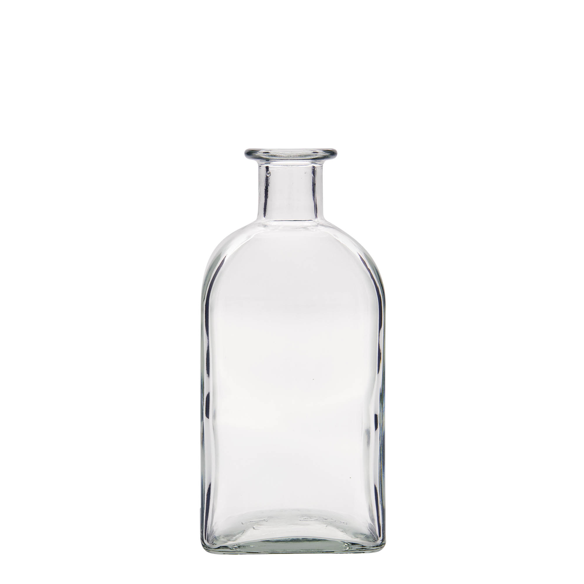 500 ml steklenica Apotekar Carré, kvadratna, odprtina: pluta