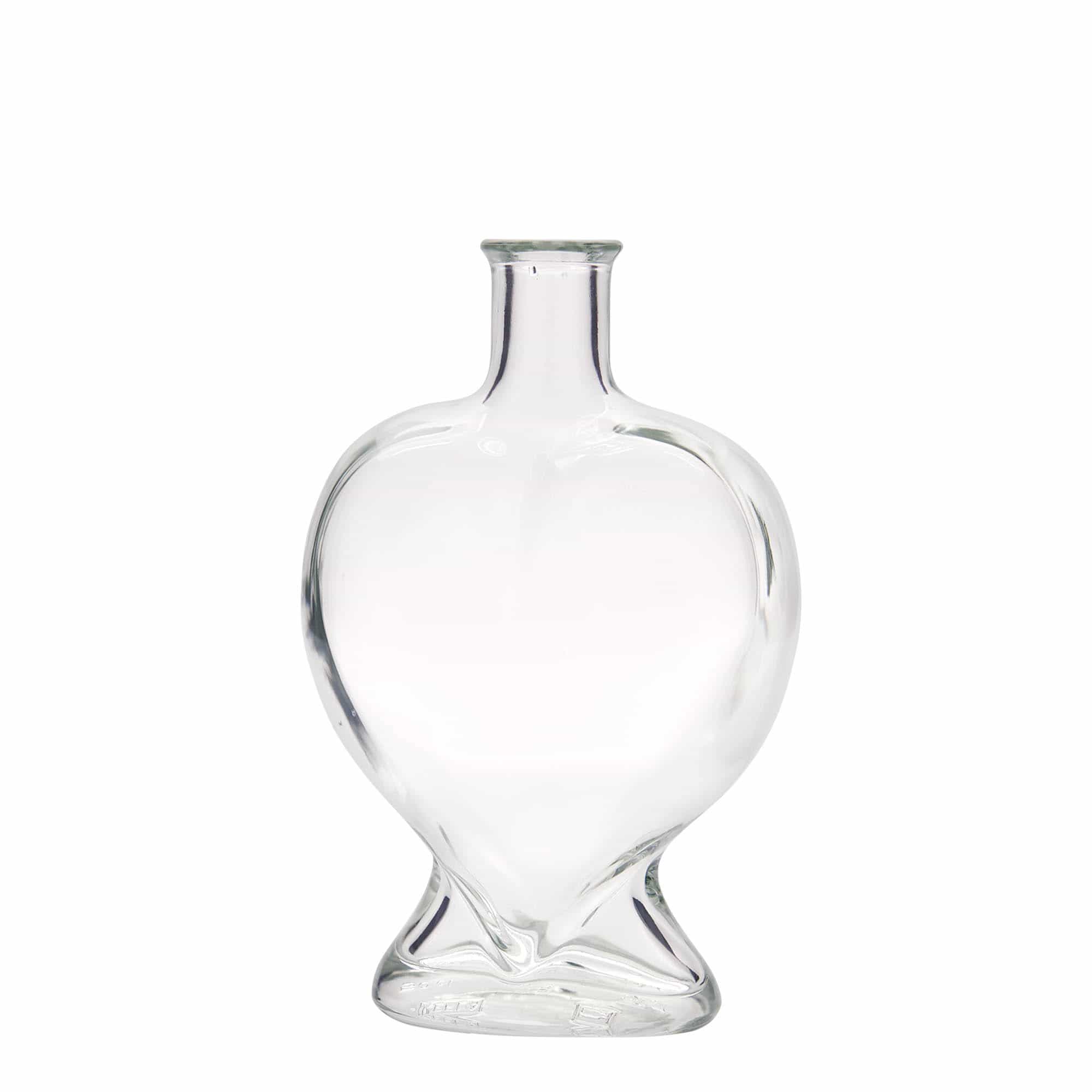 500 ml steklena steklenica »Srce«, ustje: pluta