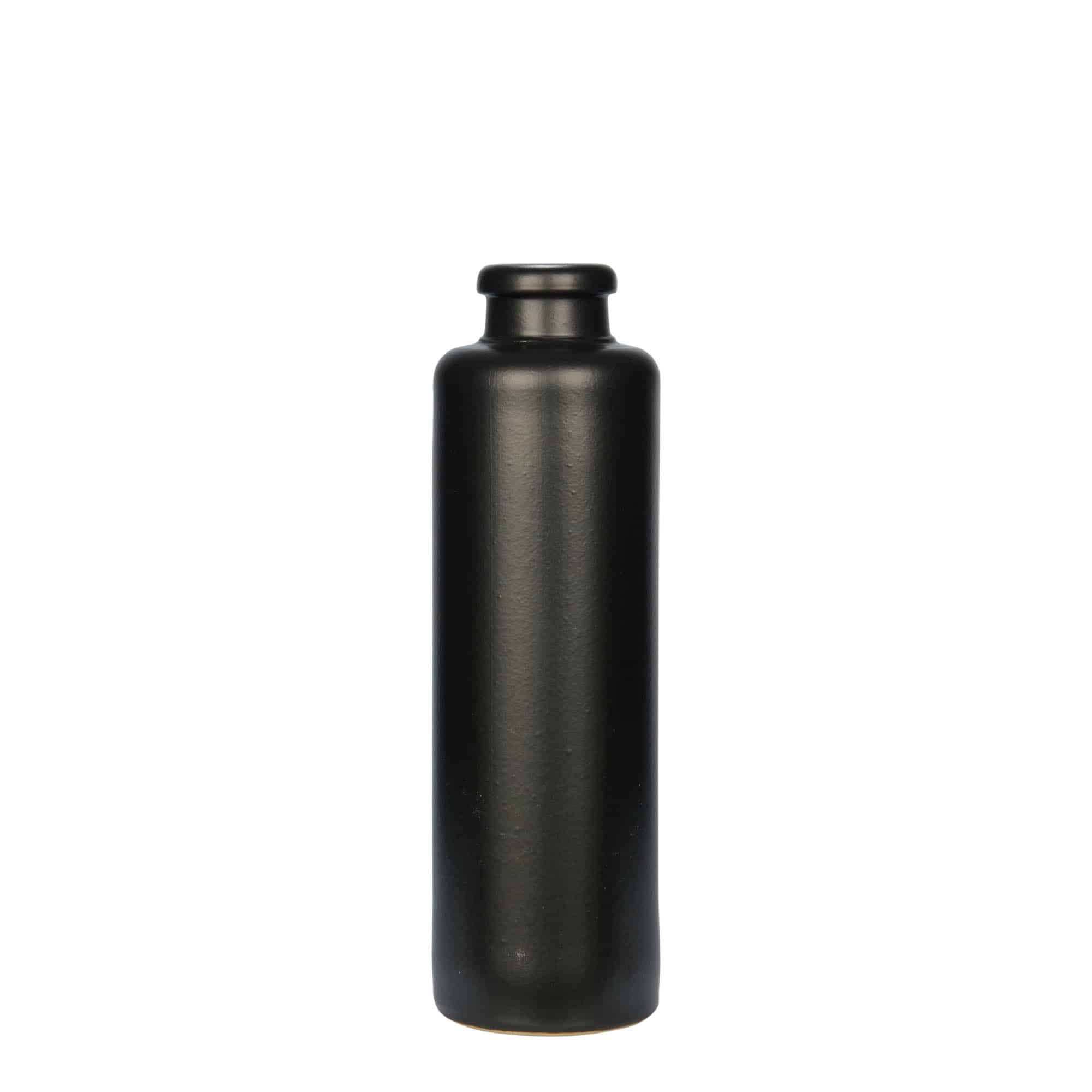 200 ml vrč iz gline, kamenina, črn, odprtina: pluta