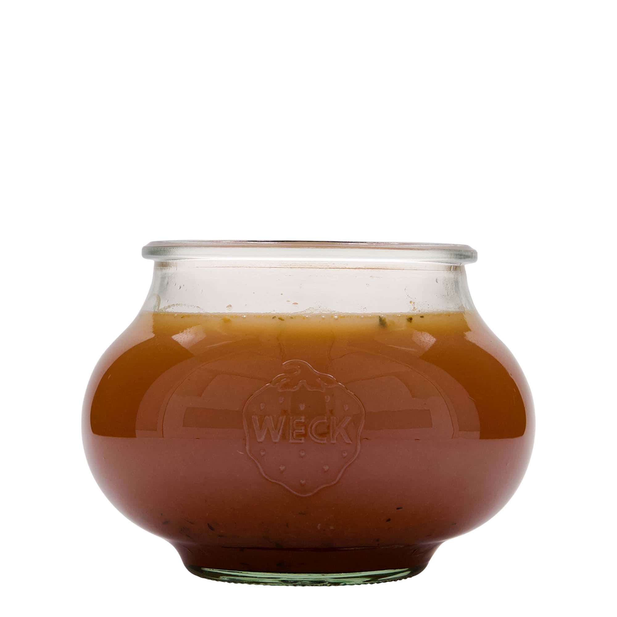 1062 ml okrasna steklenica WECK, ustje: Okrogel rob