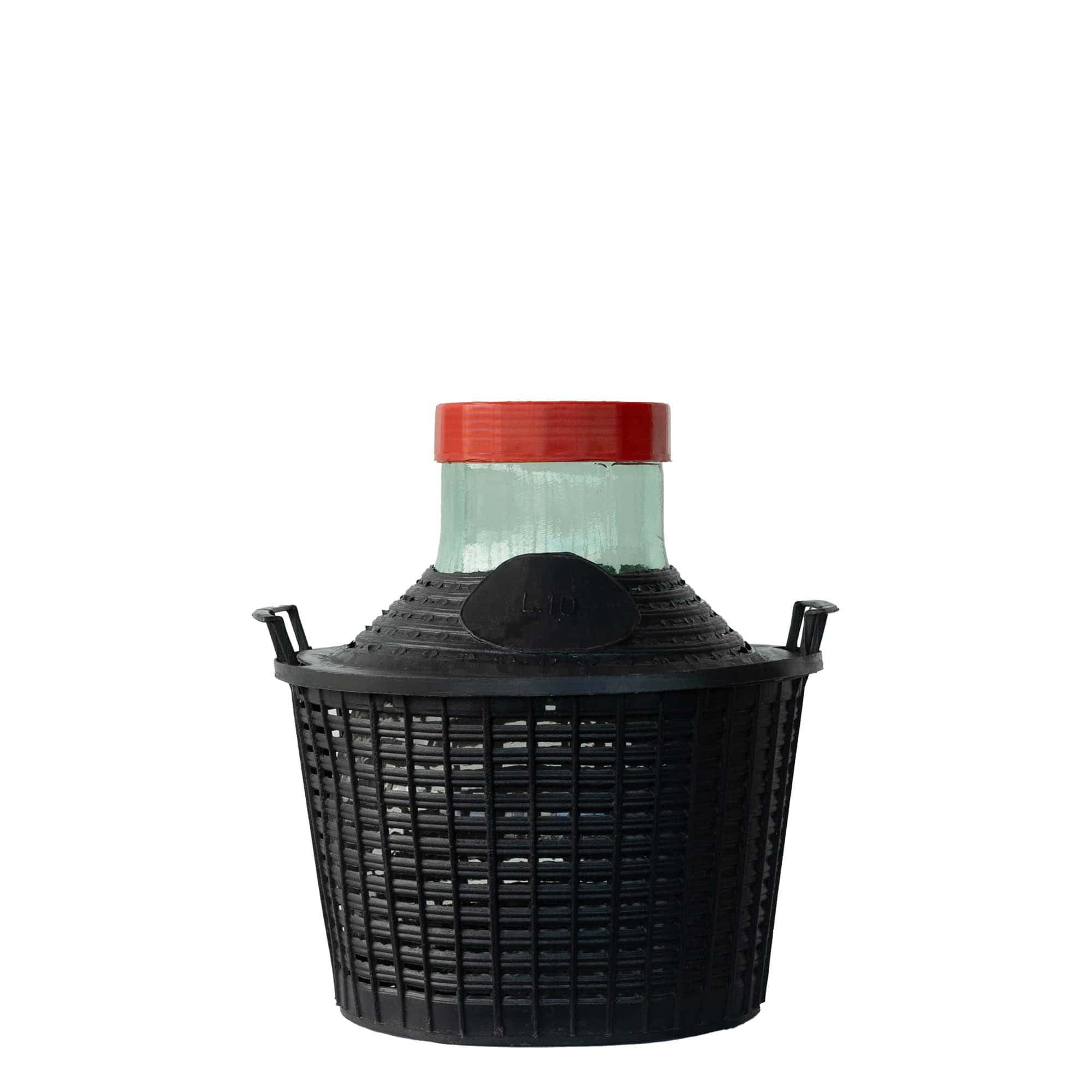 10 l balonska steklenica širokega grla, steklo, odprtina: navojni zamašek