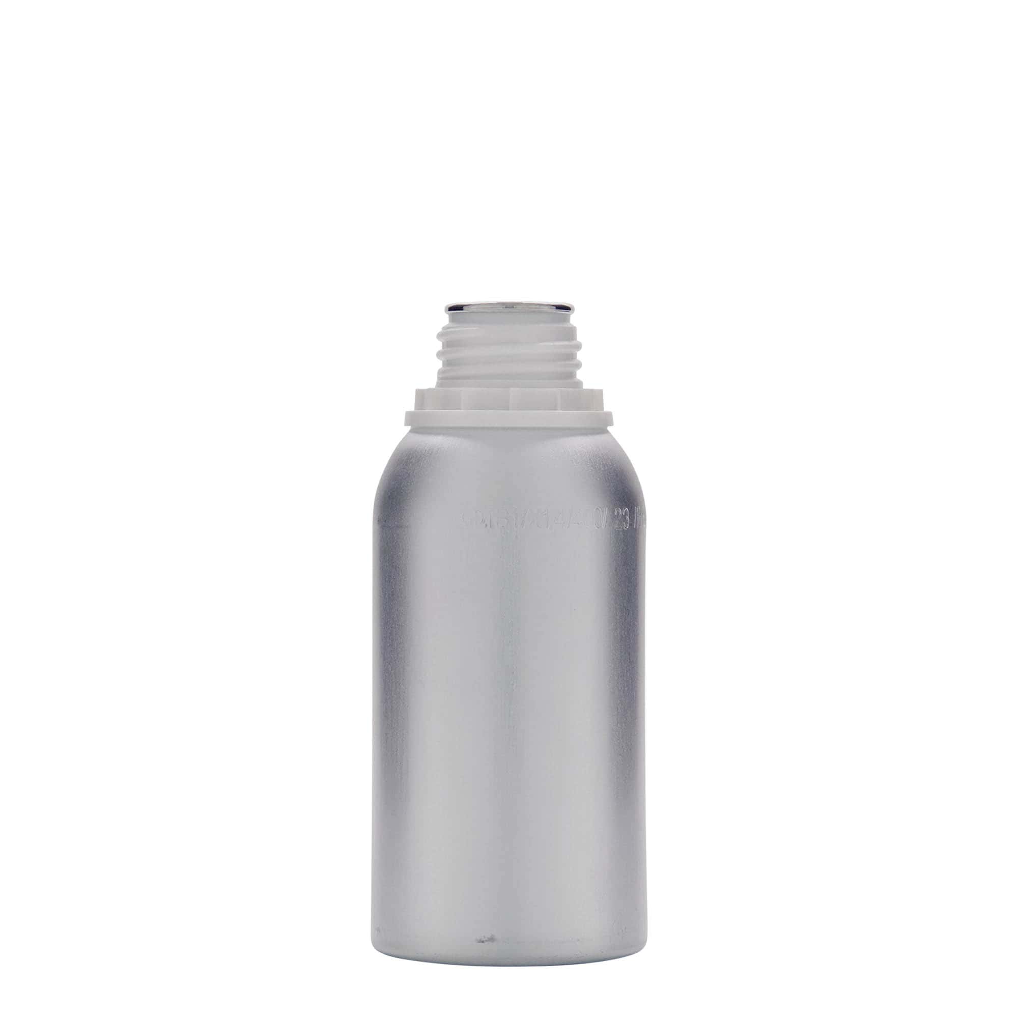 275 ml aluminijasta steklenica, kovina, srebrna, odprtina: DIN 32