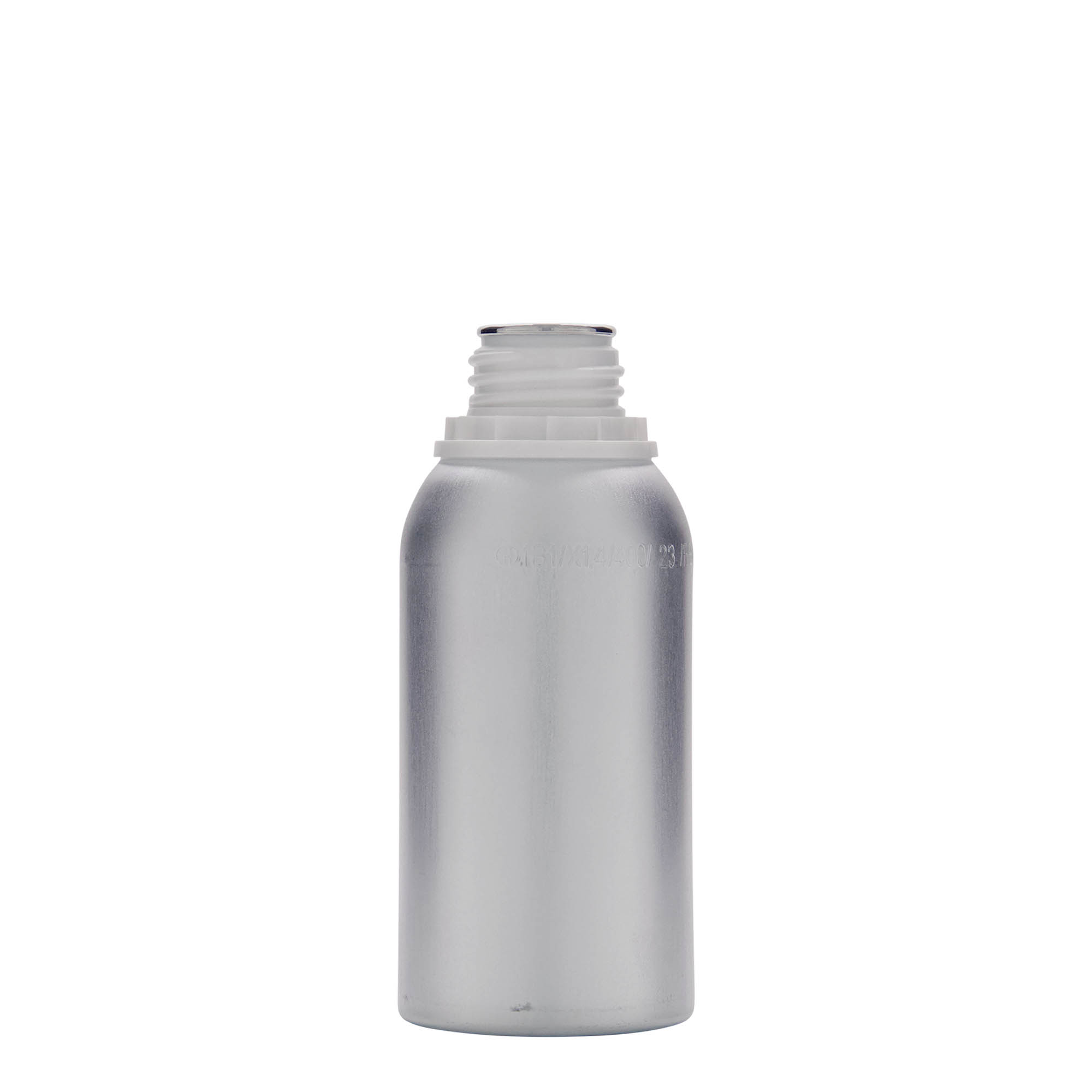 275 ml aluminijasta steklenica, kovina, srebrna, odprtina: DIN 32