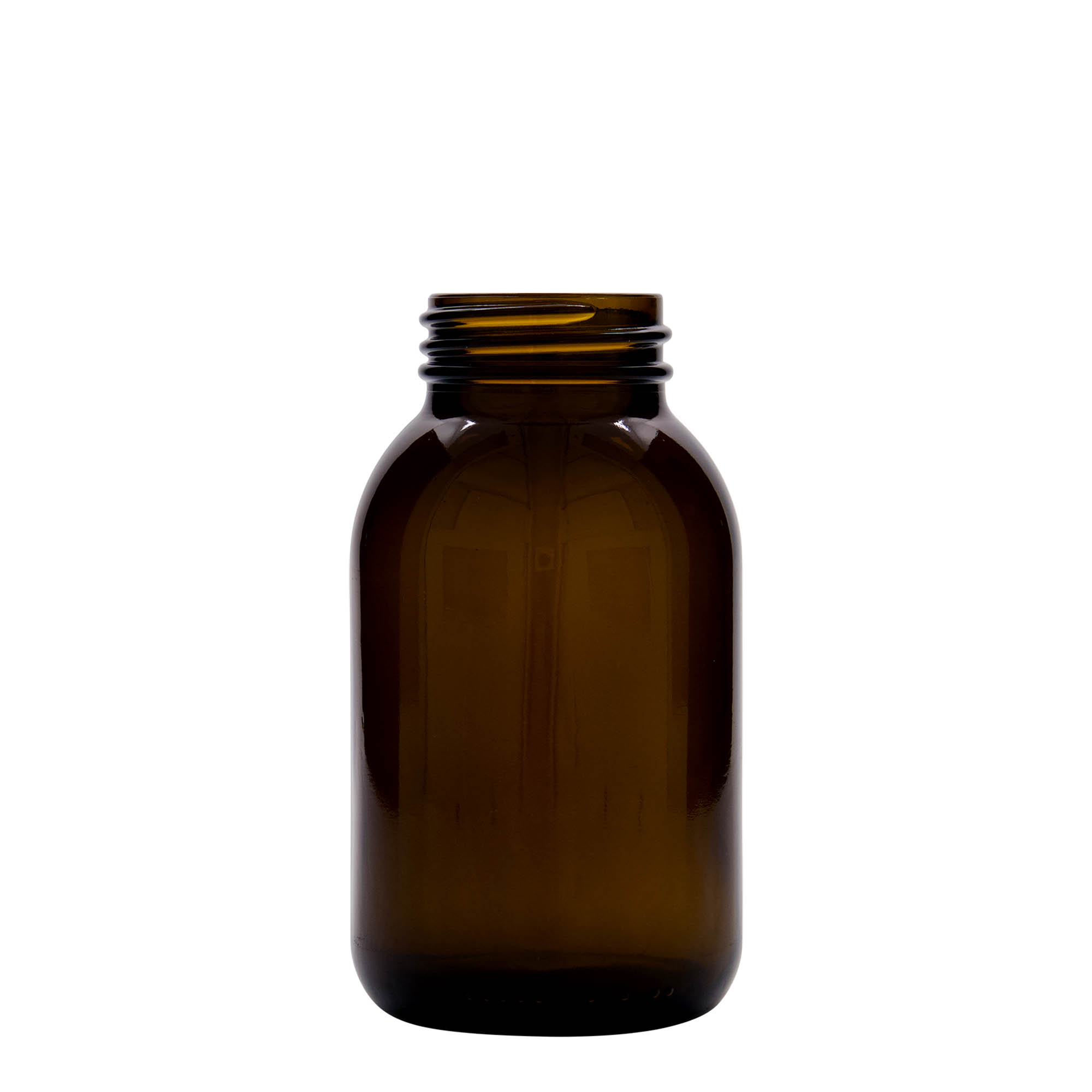500 ml steklenica z širokim vratom, rjava, odprtina: DIN 55