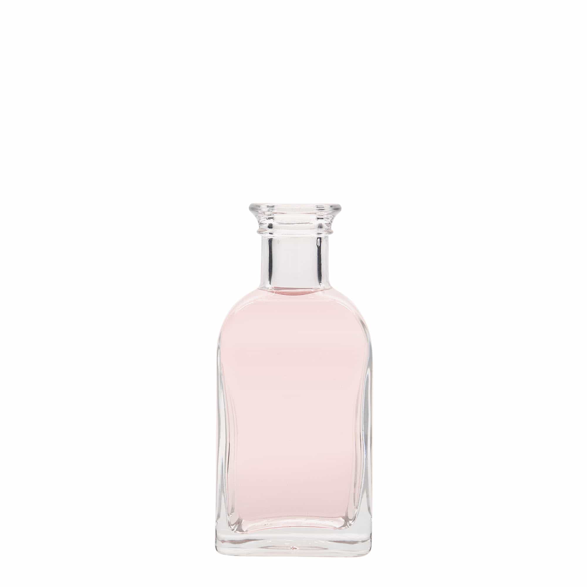 100 ml steklenička Apotheker Carré, kvadratna, odprtina: pluta