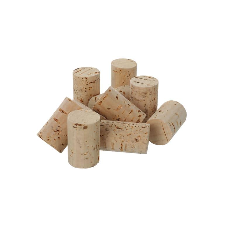 Plutovinast zamašek za vino 24 mm, naravna pluta, bež, za ustje: pluta