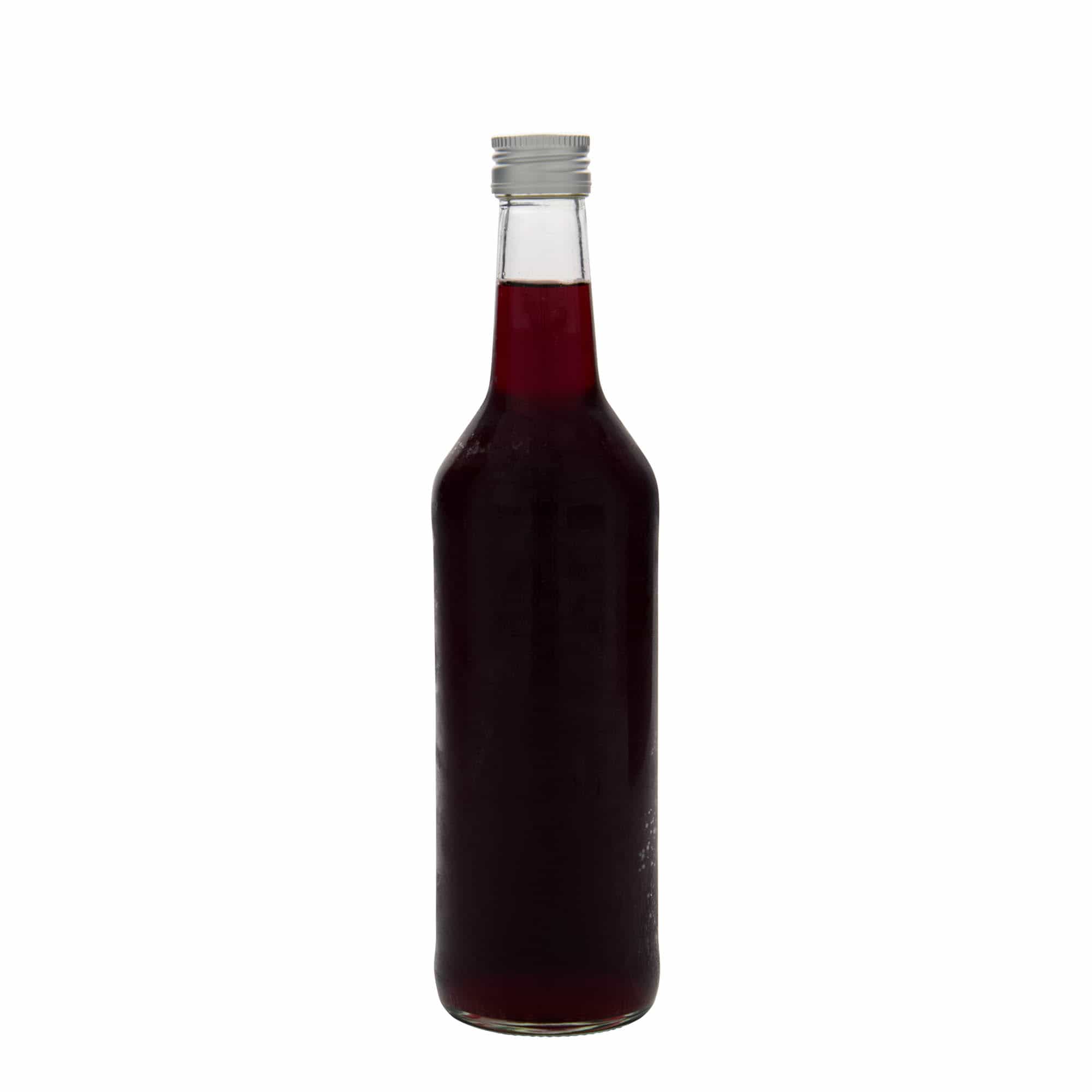 500 ml steklena steklenica z ravnim vratom, odprtina: PP 28