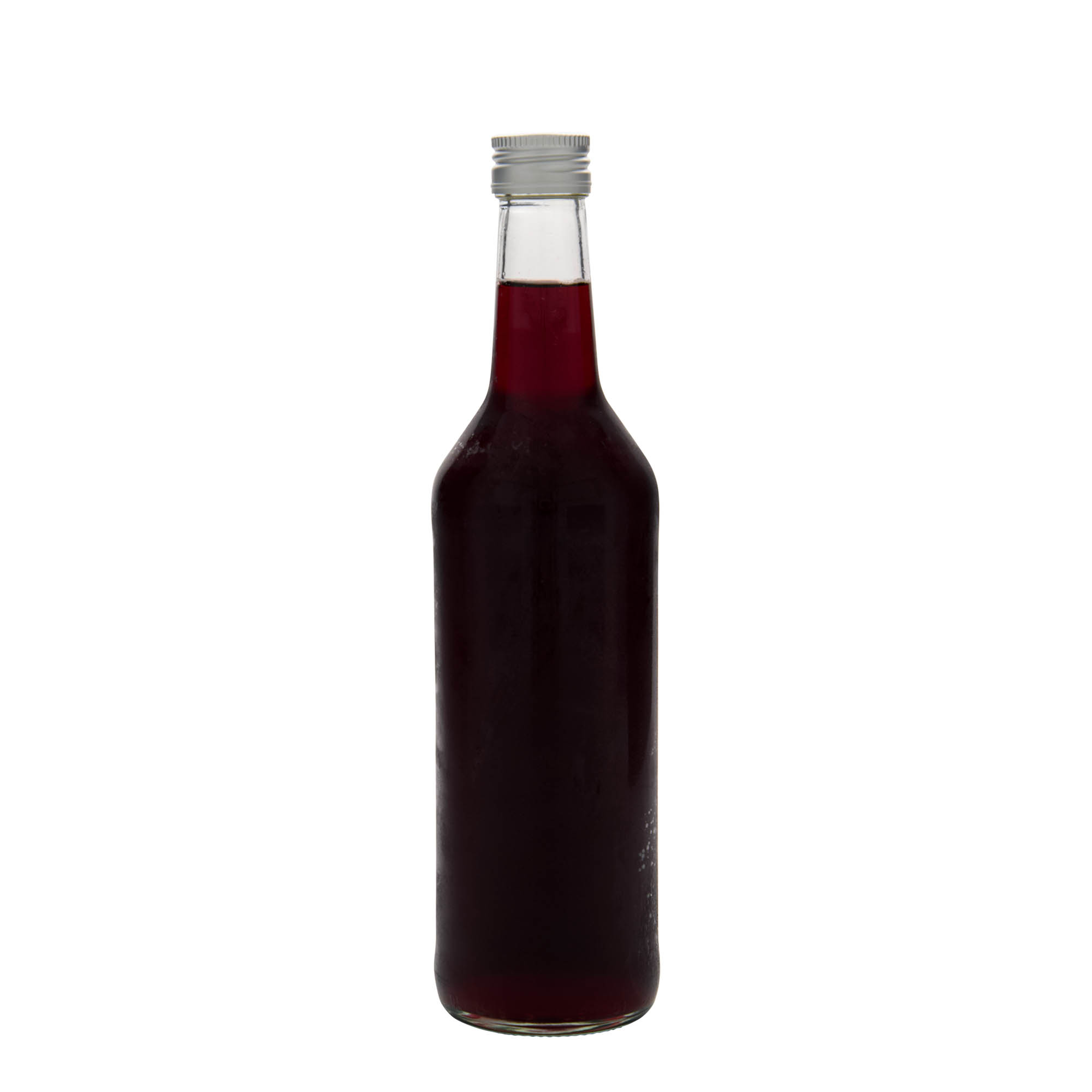 500 ml steklena steklenica z ravnim vratom, odprtina: PP 28