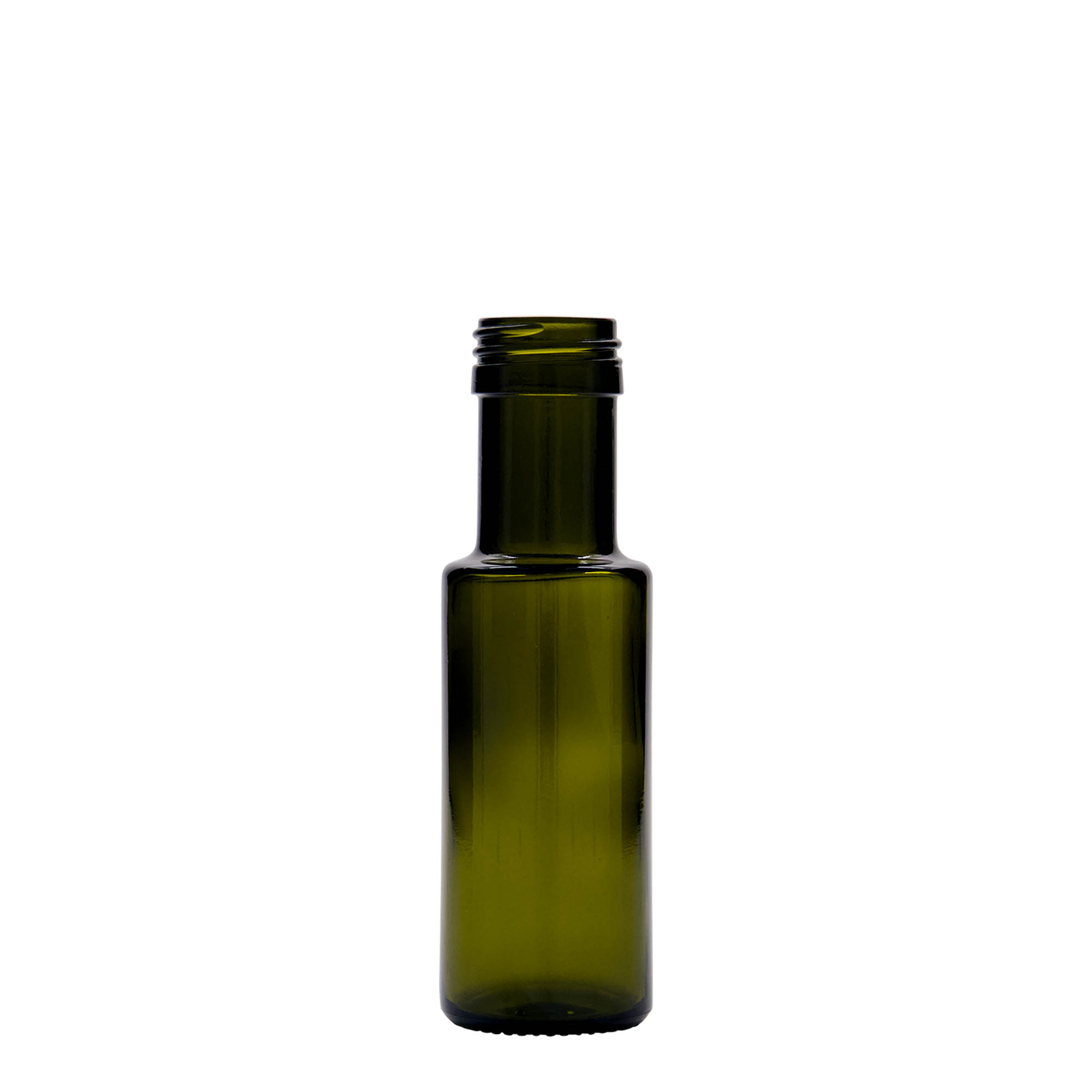100 ml steklenica 'Dorica', starinsko zelena, odprtina: PP 31,5
