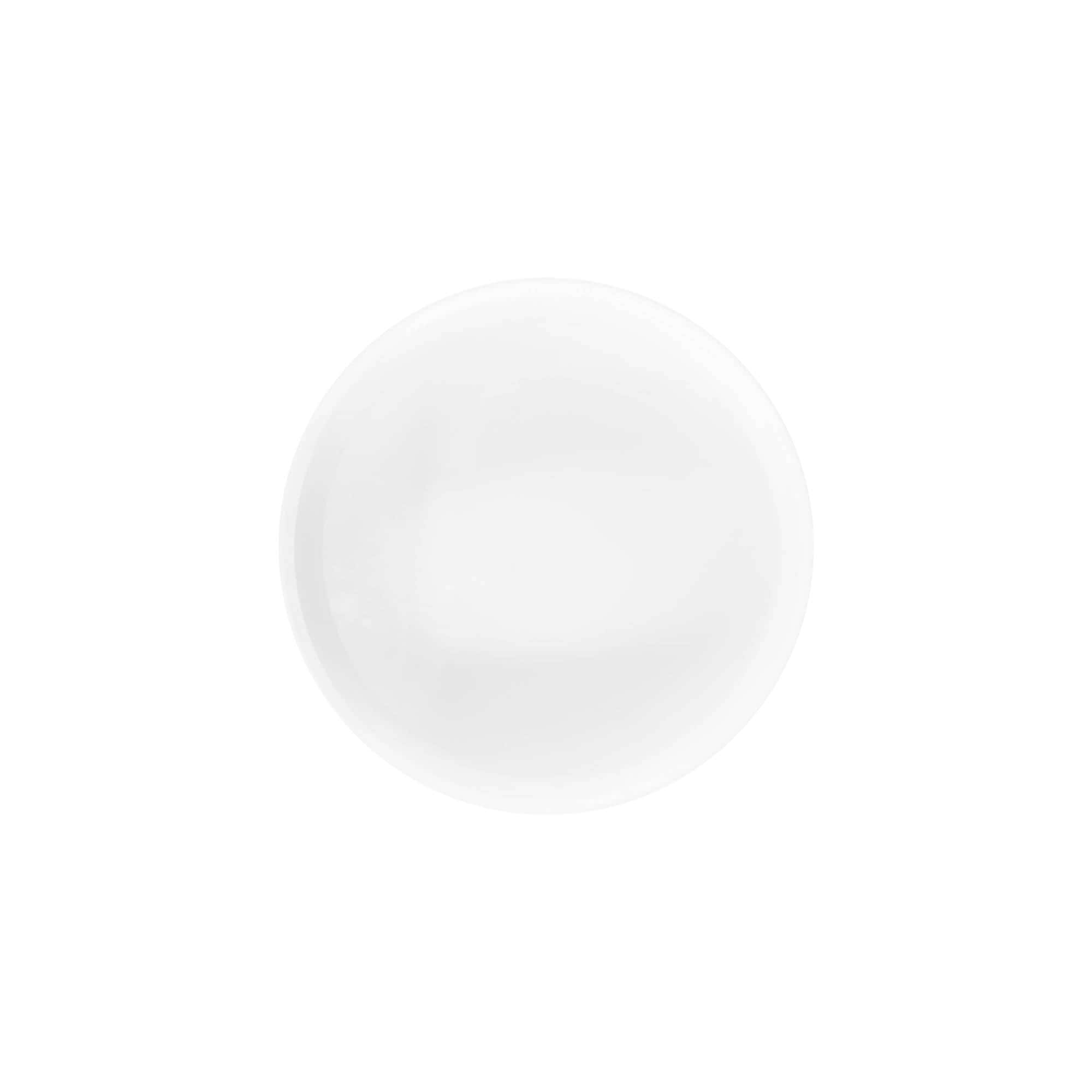 Navojni zamašek »White Line« 125 ml, plastika PP, bela