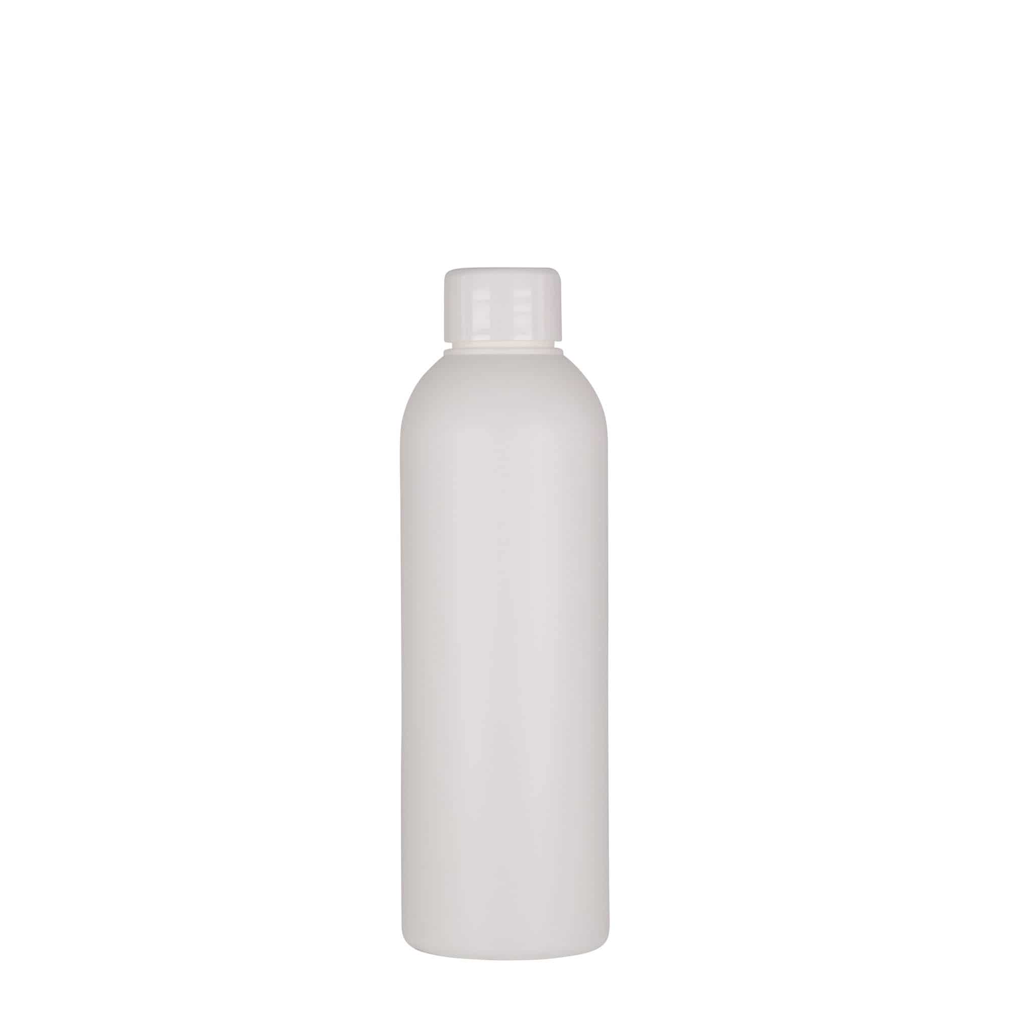 200 ml plastična steklenica »Tuffy«, HDPE, bela, ustje: GPI 24/410
