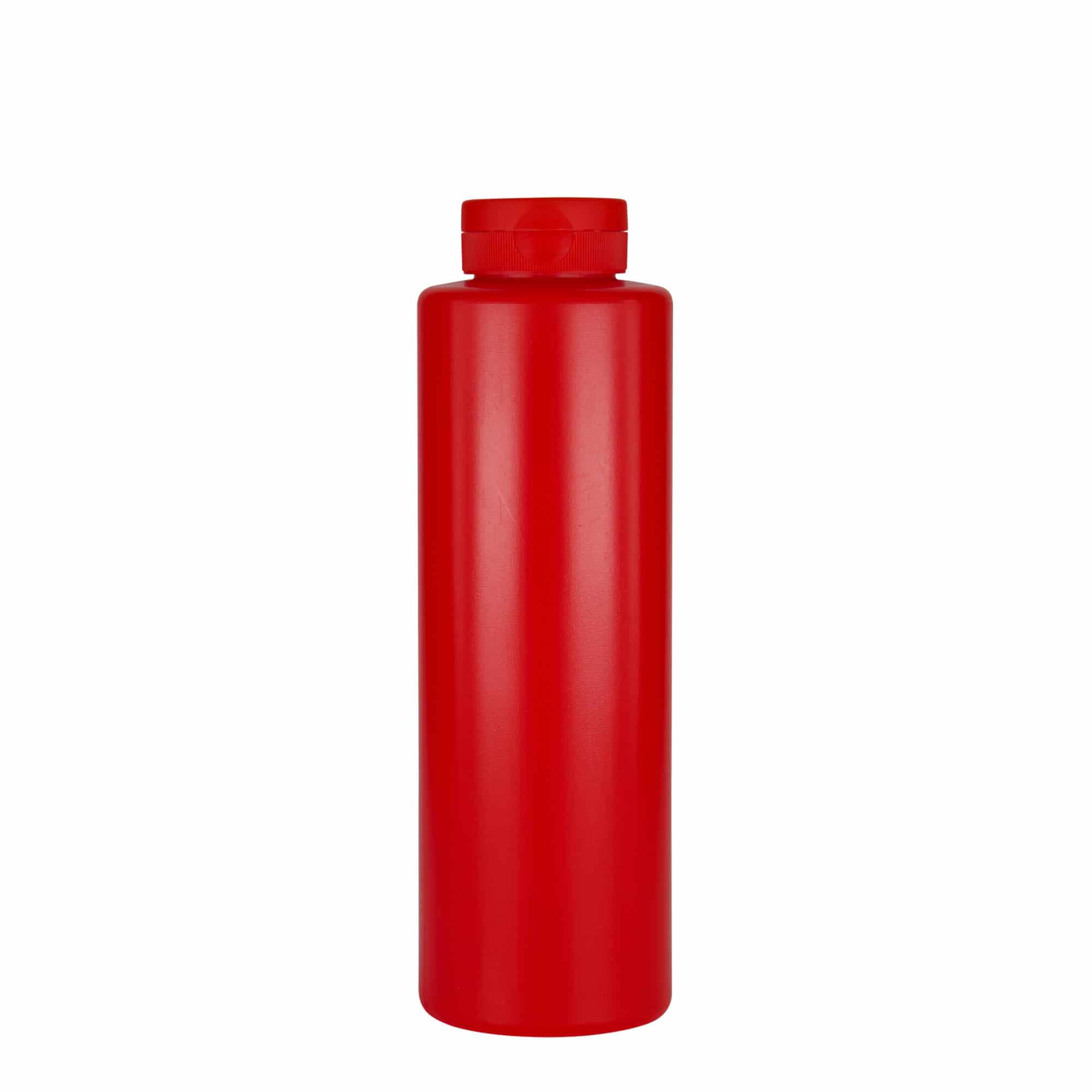 500 ml steklenica za omake, LDPE plastika, rdeča, odprtina: 38/400