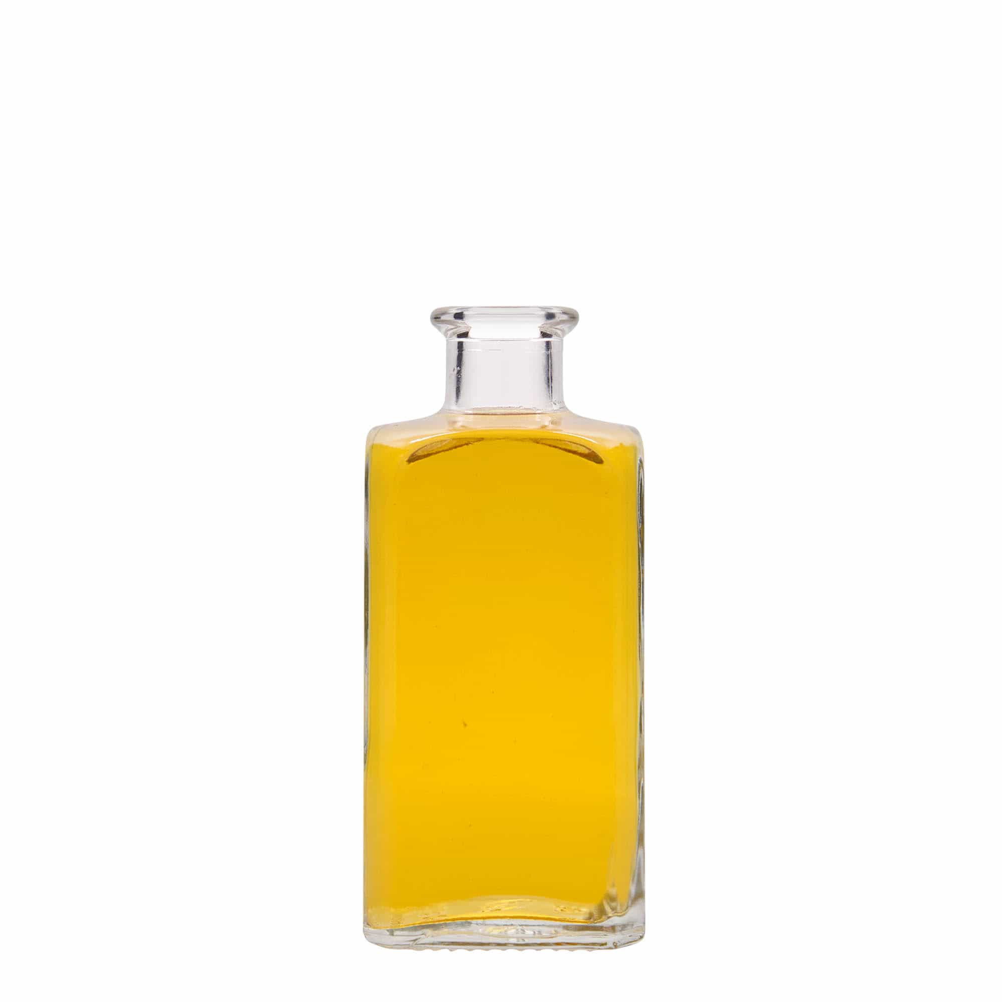 250 ml lekarniška steklenica Carré, kvadratna, ustje: pluta