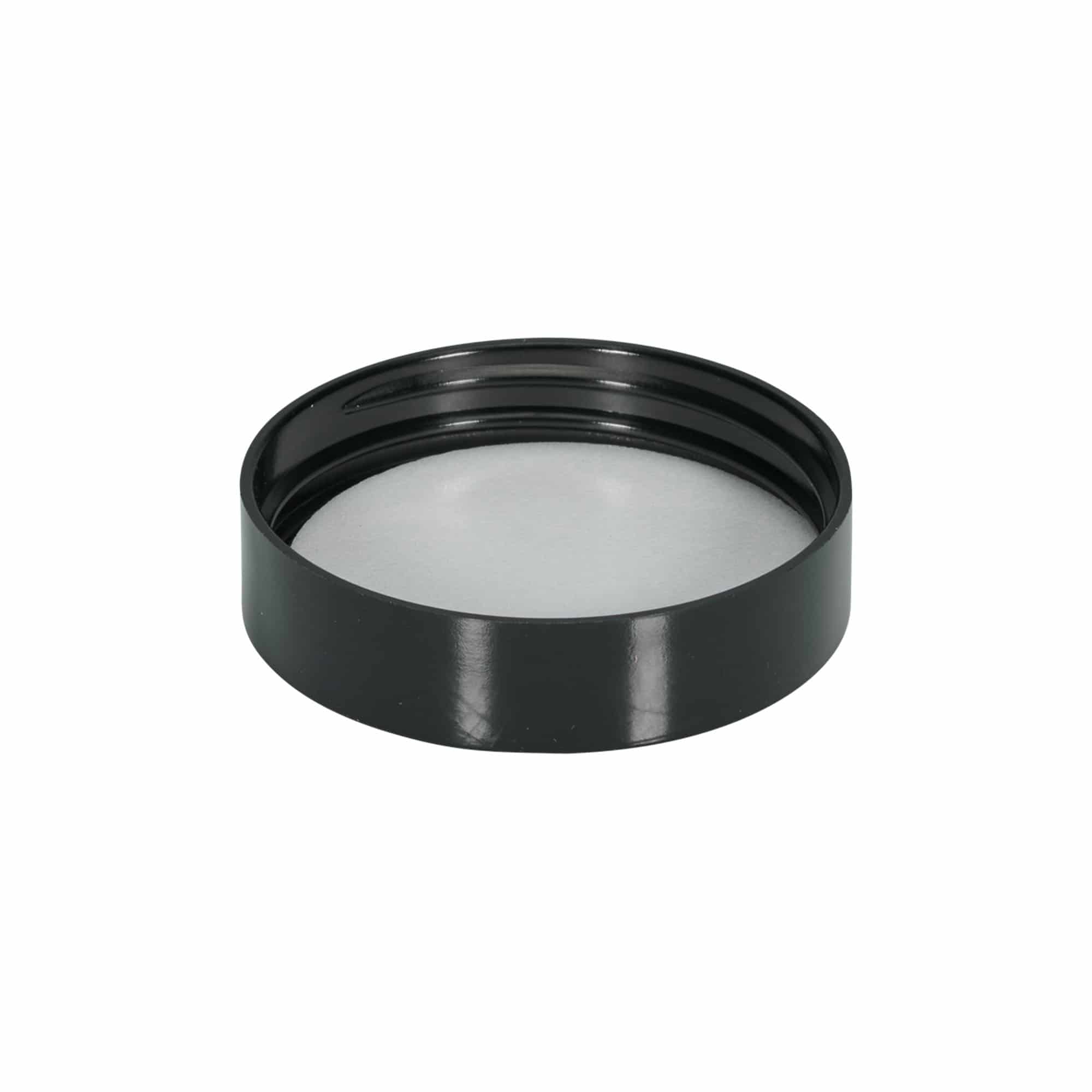 Navojni pokrov za 60 ml 'Brown Line', HPM plastika, bela