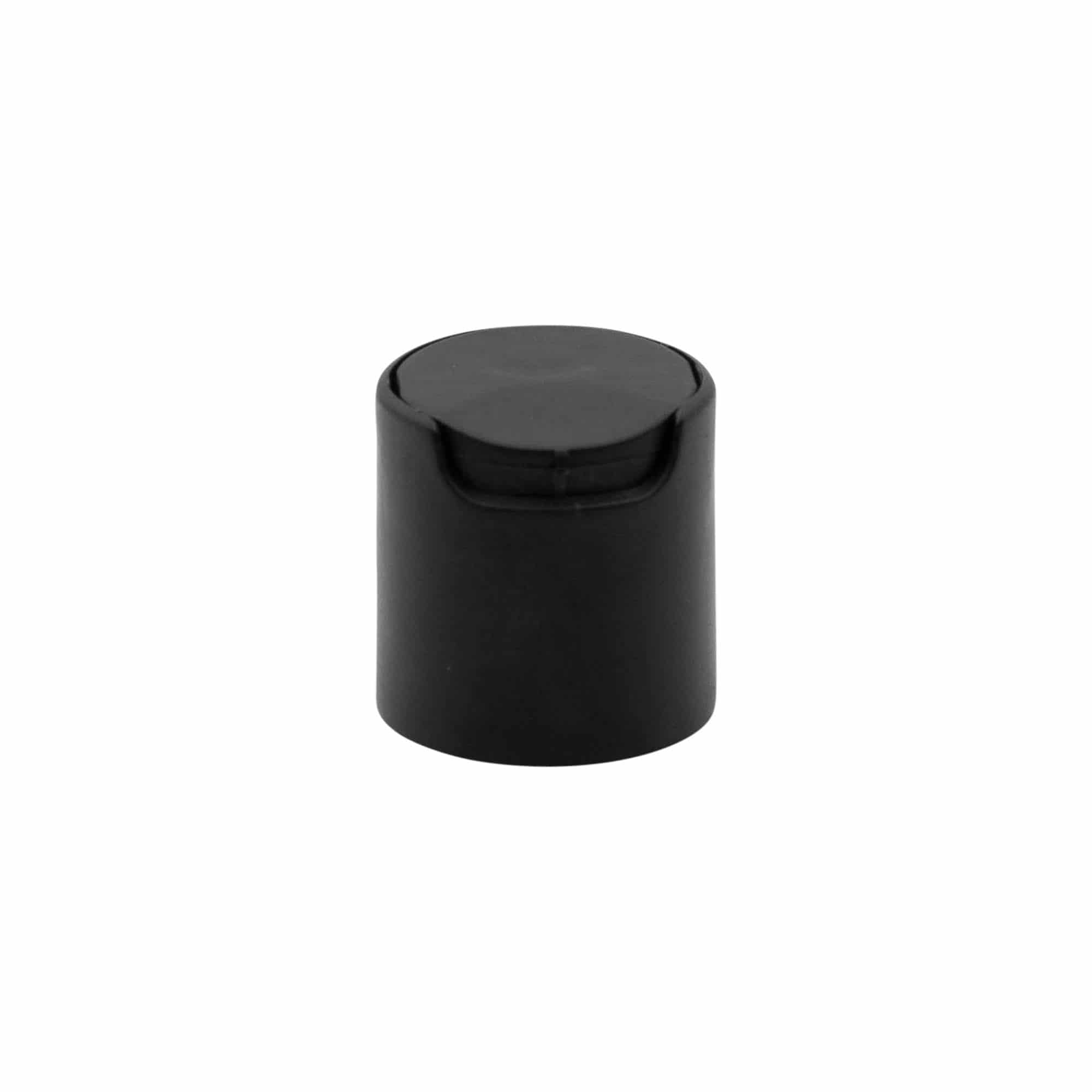 Zavrtni pokrov Disc Top, PP-plastika, črn, za odprtino: 24/410
