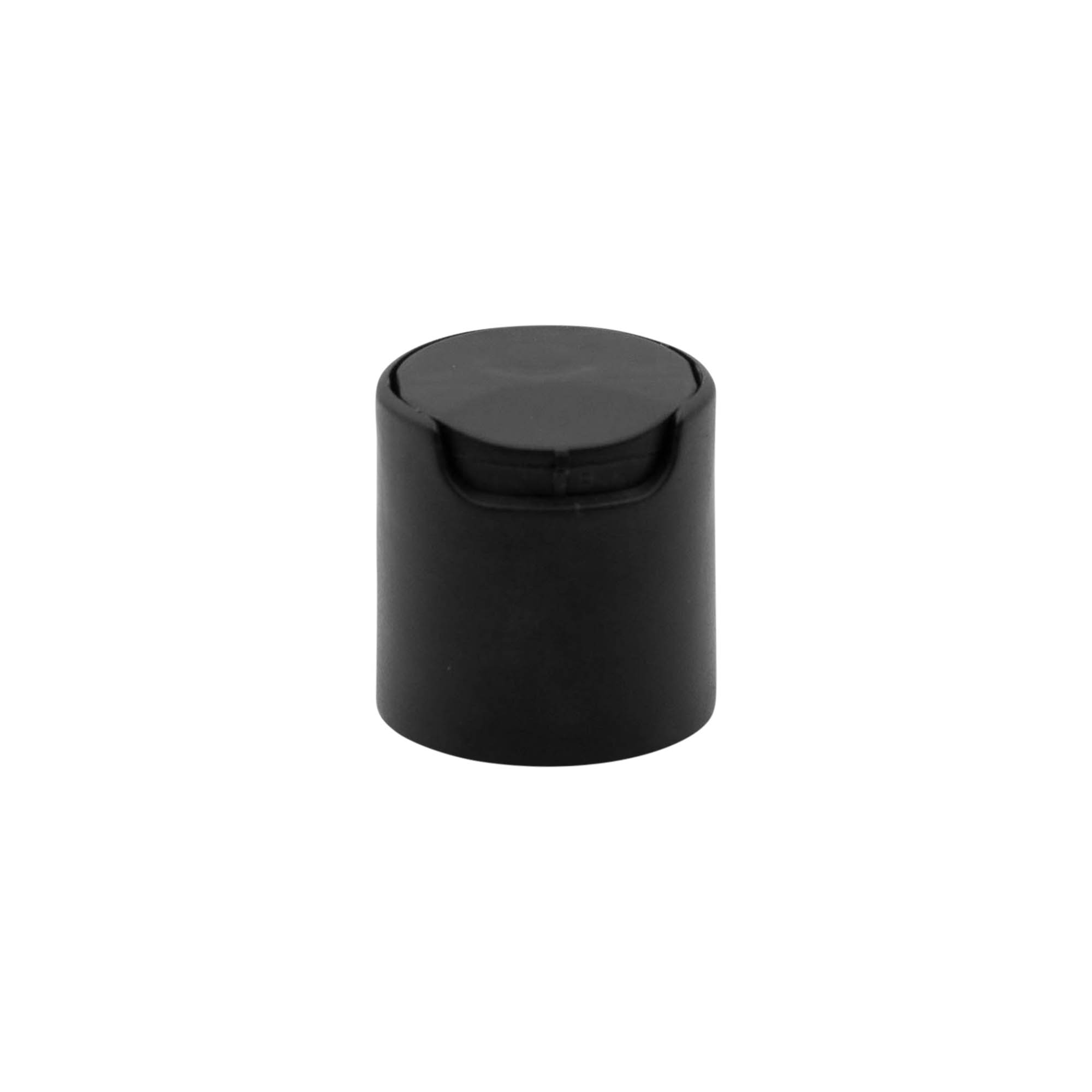 Zavrtni pokrov Disc Top, PP-plastika, črn, za odprtino: 24/410