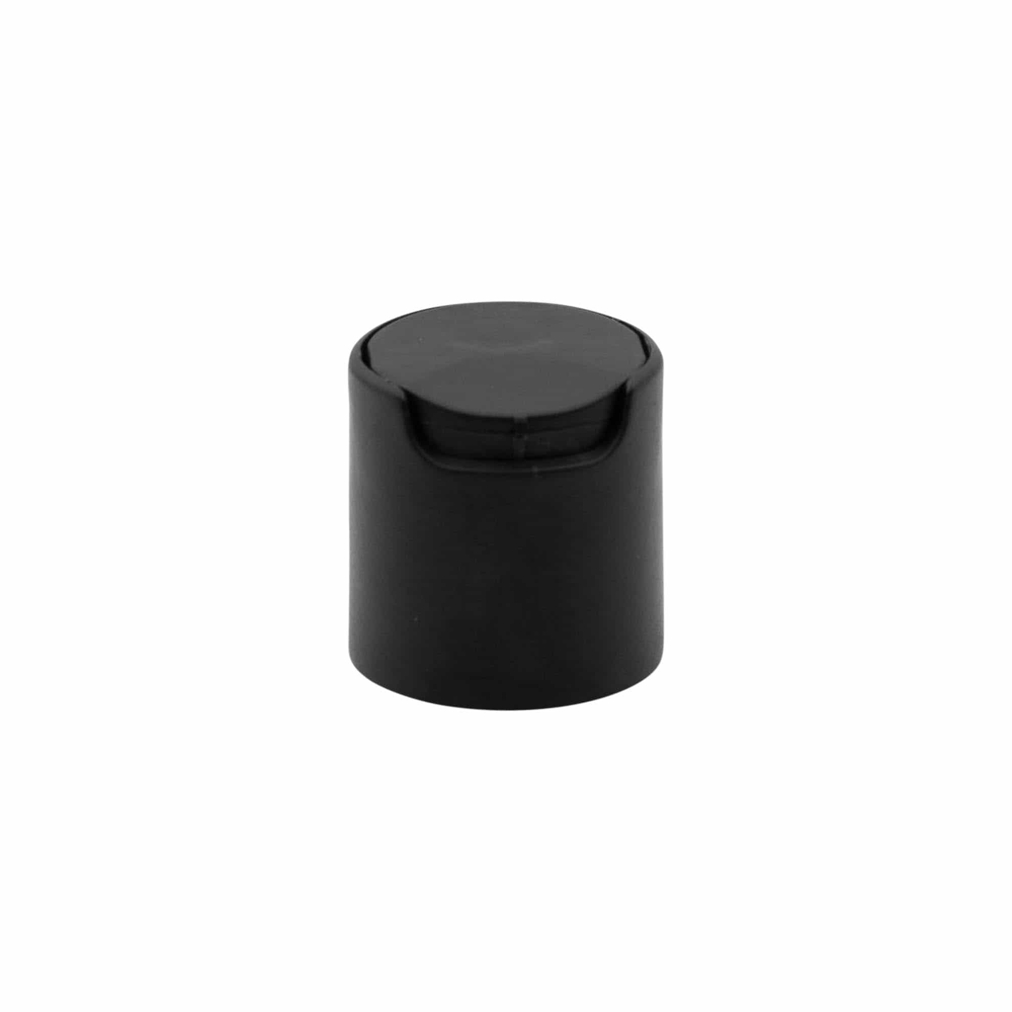 Zavrtni pokrov Disc Top, PP-plastika, črn, za odprtino: 24/410