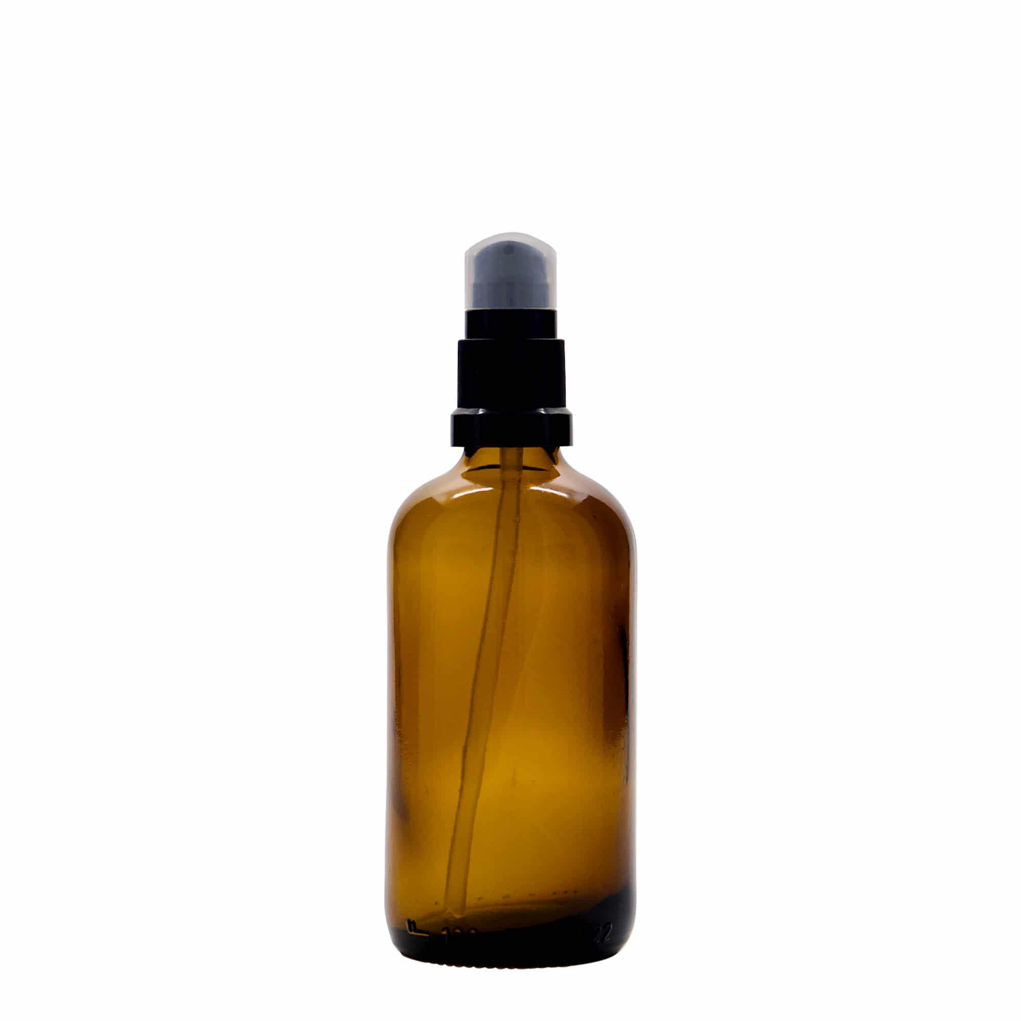 100 ml steklenica za zdravila s črpalko za losjon, steklo, rjava, ustje: DIN 18 100 ml steklenica za zdravila s črpalko za losjon, steklo, rjava, ustje: DIN 18