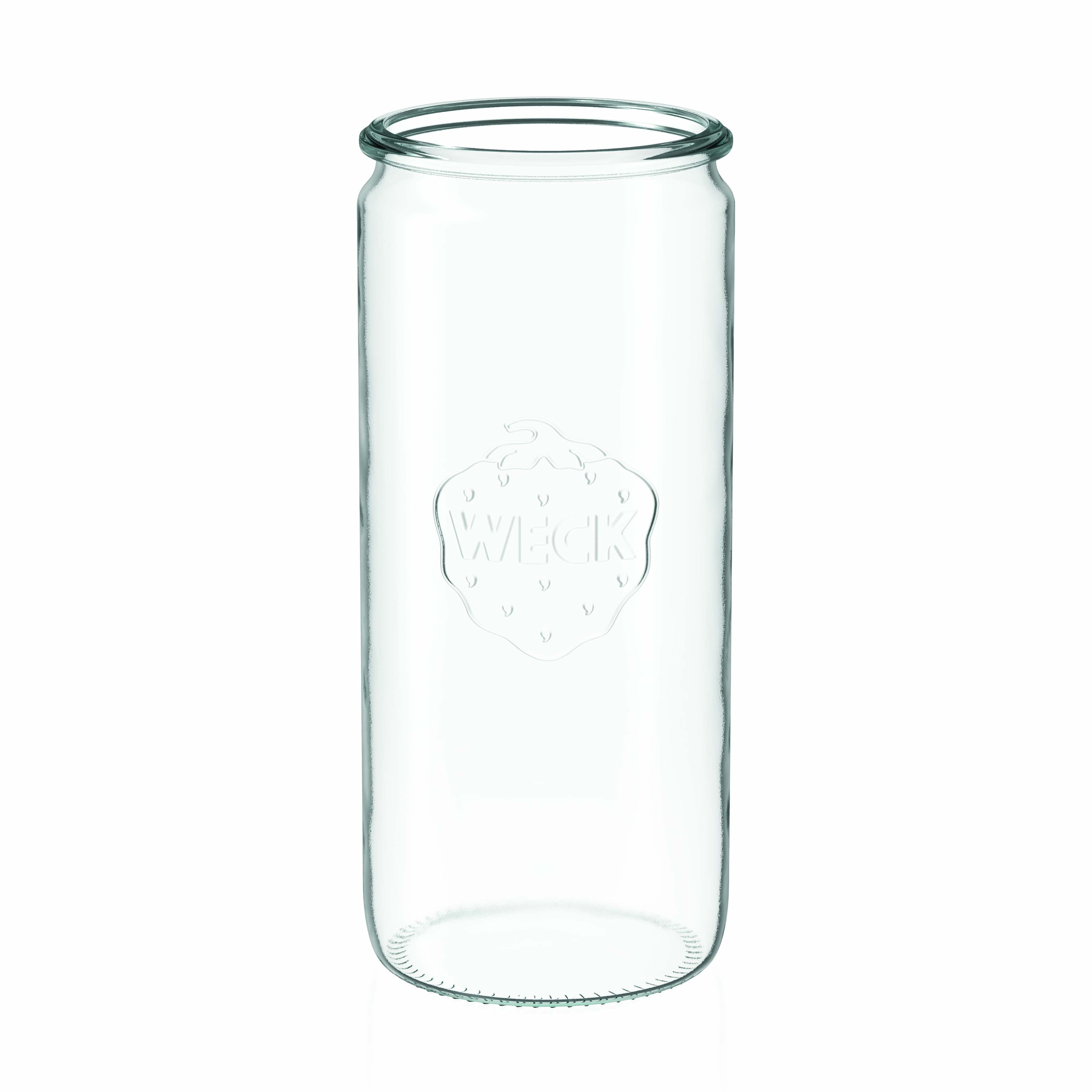 6x 1040 ml WECK-cilindrično steklo s steklenim pokrovom RR 80