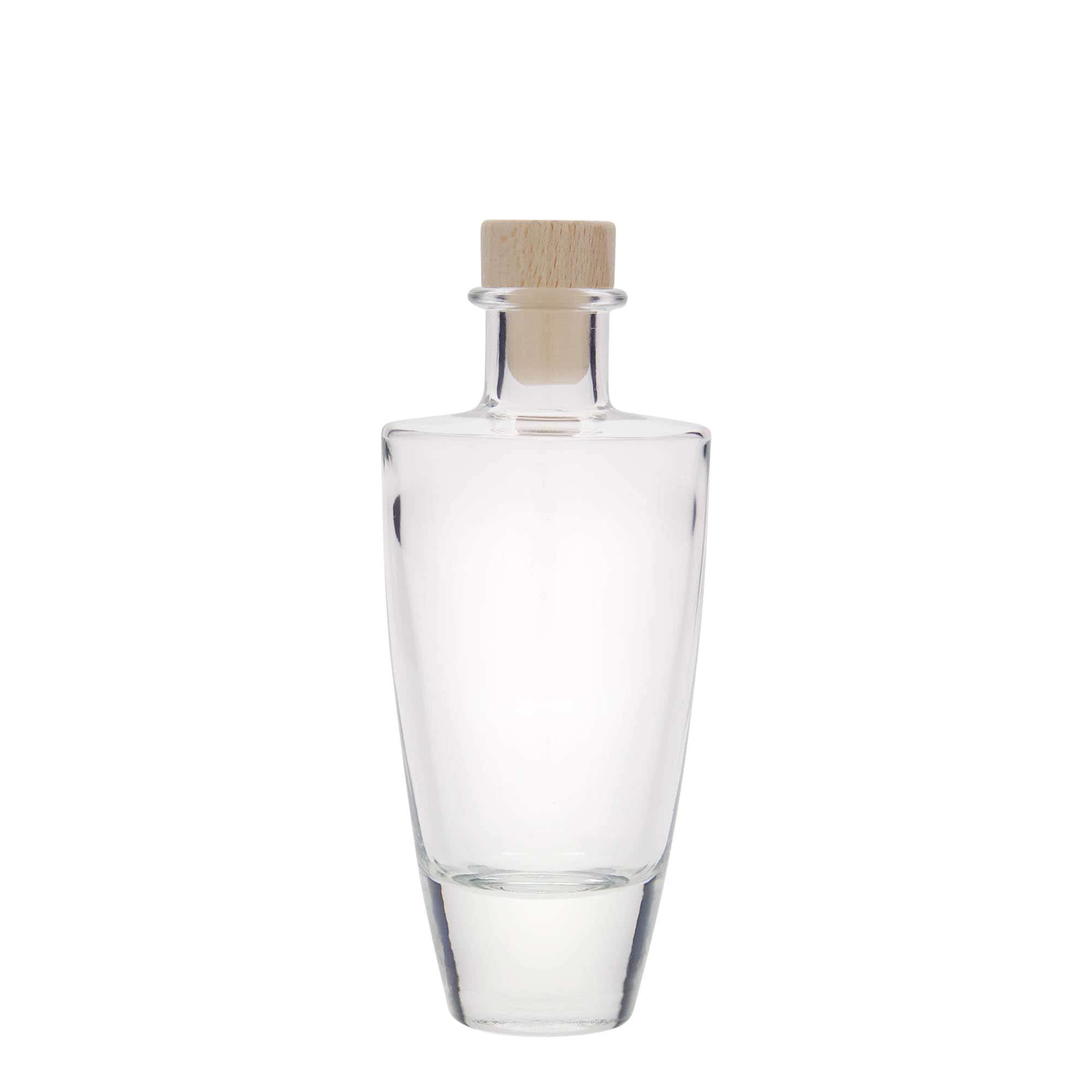 200 ml steklena steklenica »Vanessa«, ovalna, ustje: pluta