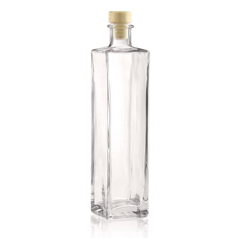 500 ml steklena steklenica »Rafaello«, kvadratna, ustje: pluta