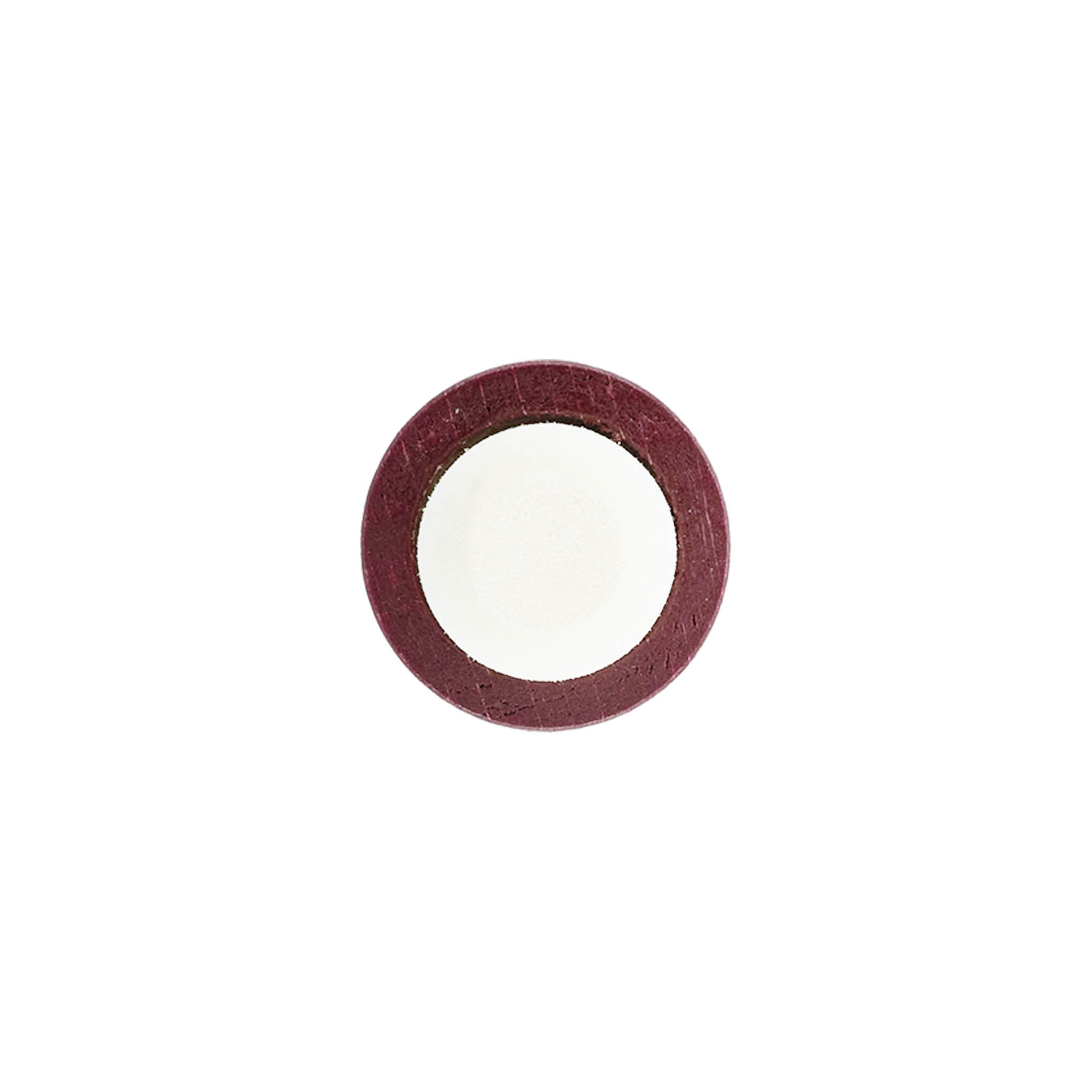 Ročajni zamašek 19 mm, les/plastika, bordo rdeč, za ustje: zamašek