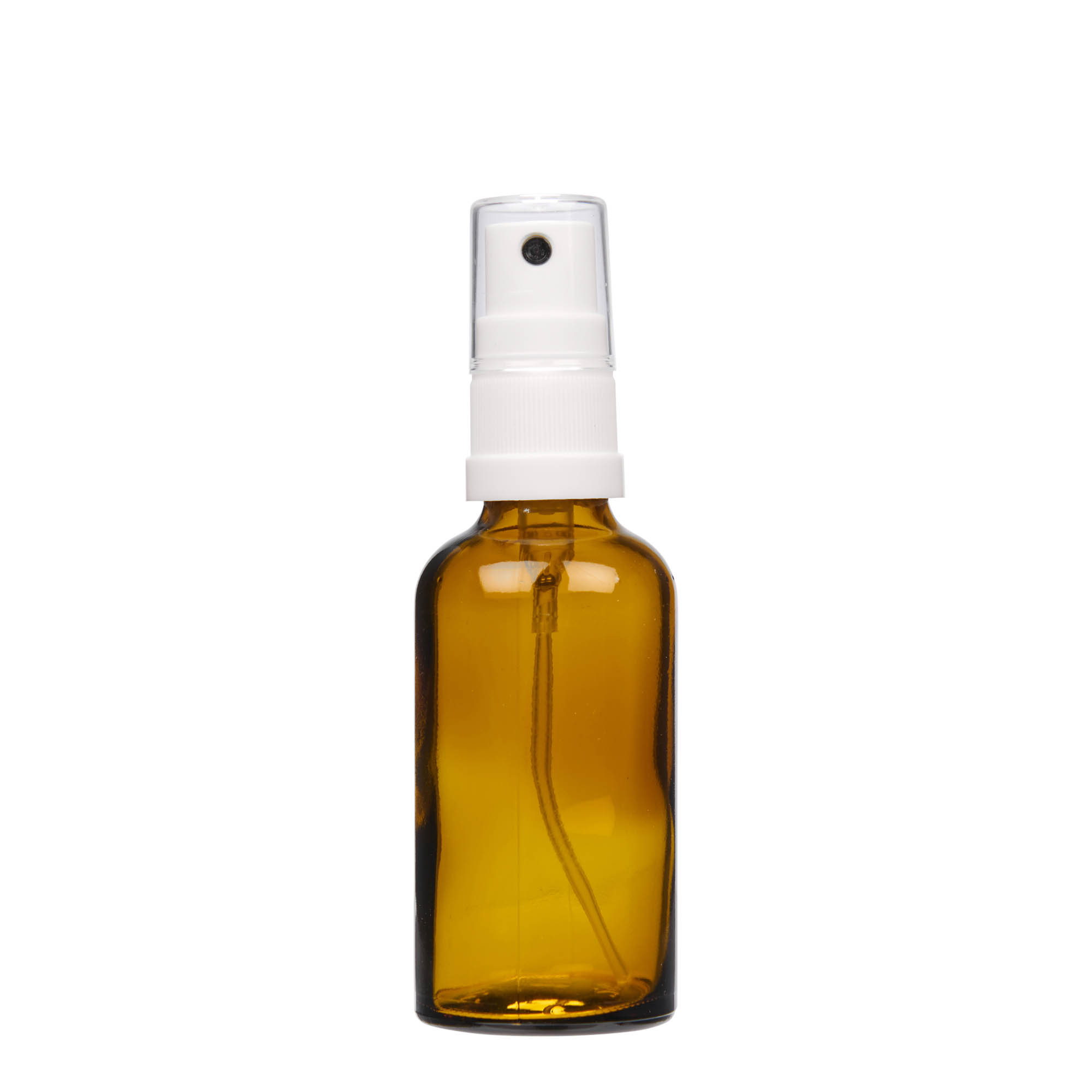 50 ml steklenička za pršenje, medicinska, steklo, rjava, odprtina: DIN 18