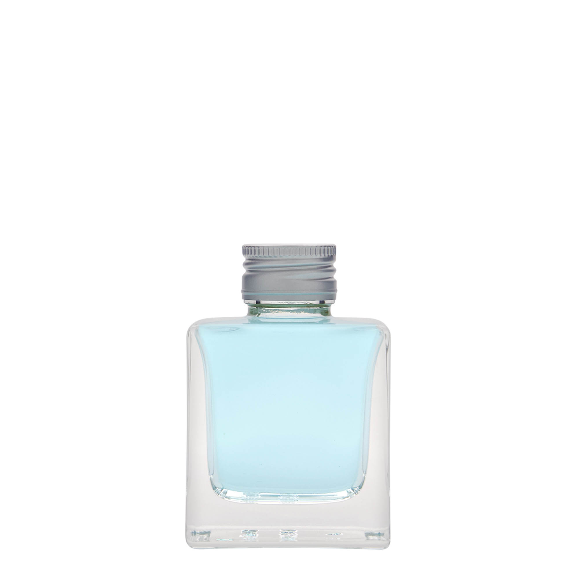 100 ml steklenička 'Cube', kvadratna, odprtina: PP 28 100 ml steklenička 'Cube', kvadratna, odprtina: PP 28