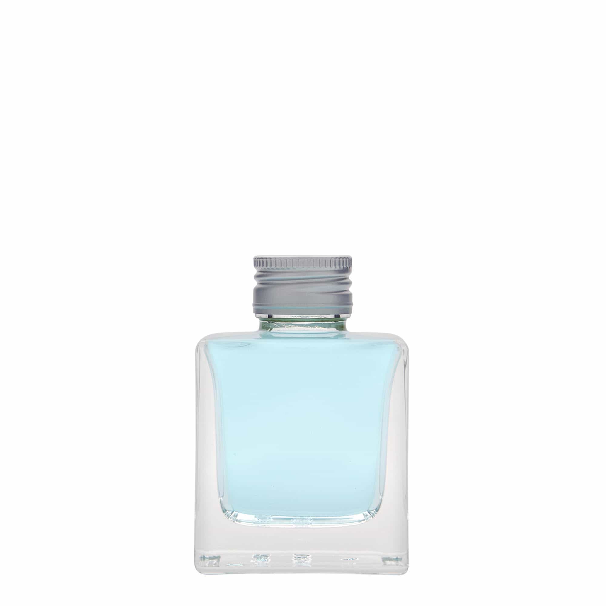 100 ml steklenička 'Cube', kvadratna, odprtina: PP 28