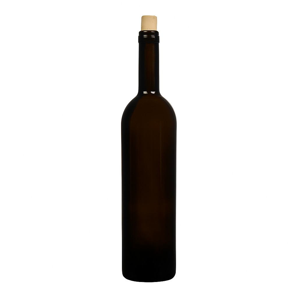 750 ml vinska steklenica 'Liberty', starinsko zelena, odprtina: pluta