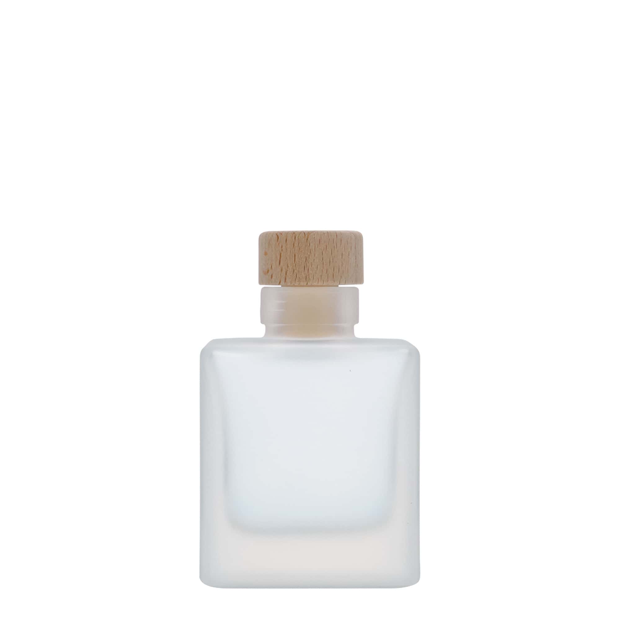 100 ml steklenička 'Cube', kvadratna, zmrznjena, odprtina: zamašek 100 ml steklenička 'Cube', kvadratna, zmrznjena, odprtina: zamašek