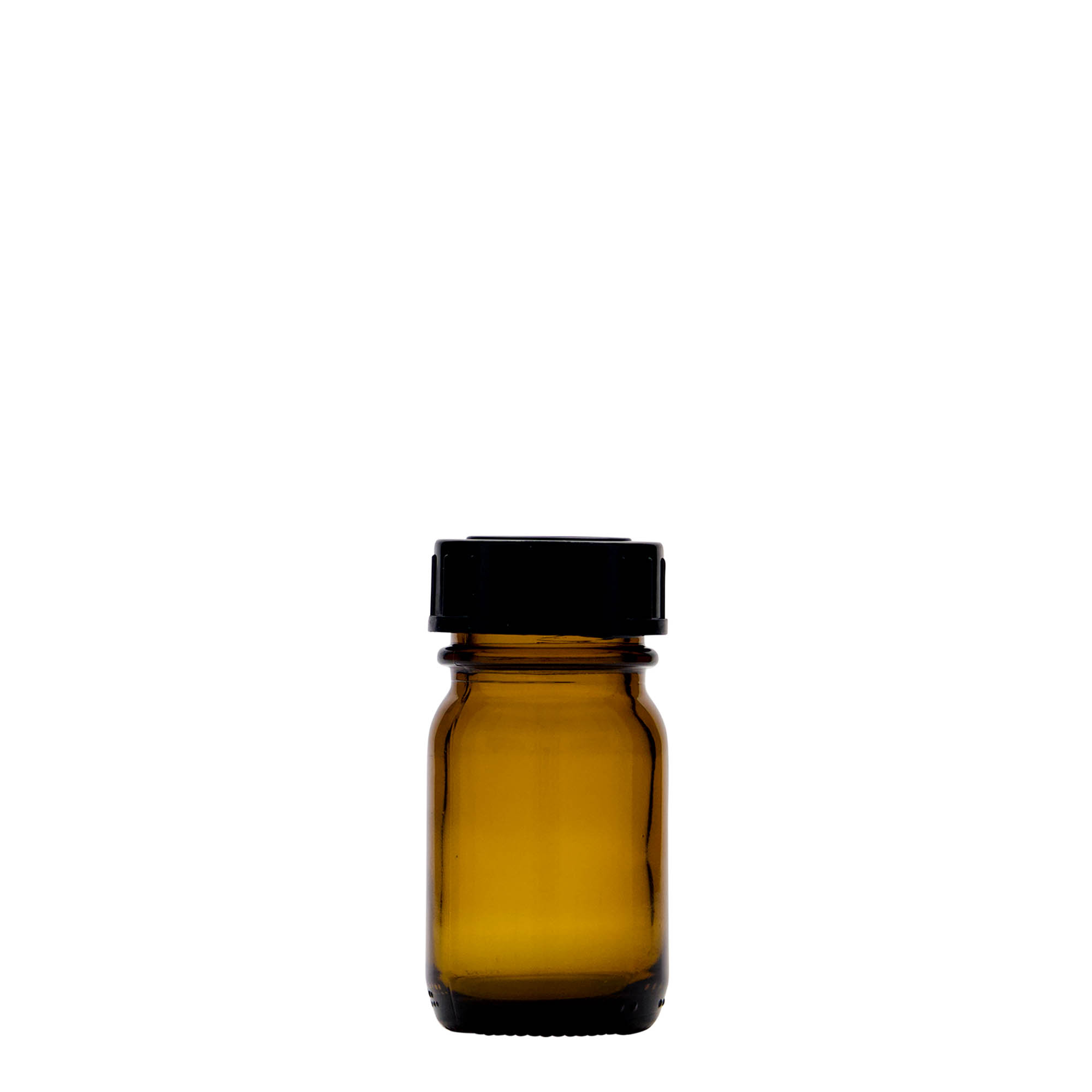 30 ml steklenica z širokim vratom, rjava, odprtina: DIN 32