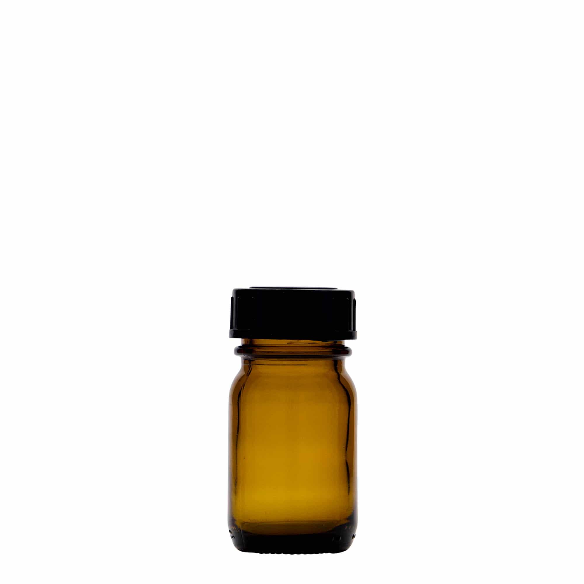 30 ml steklenica z širokim vratom, rjava, odprtina: DIN 32