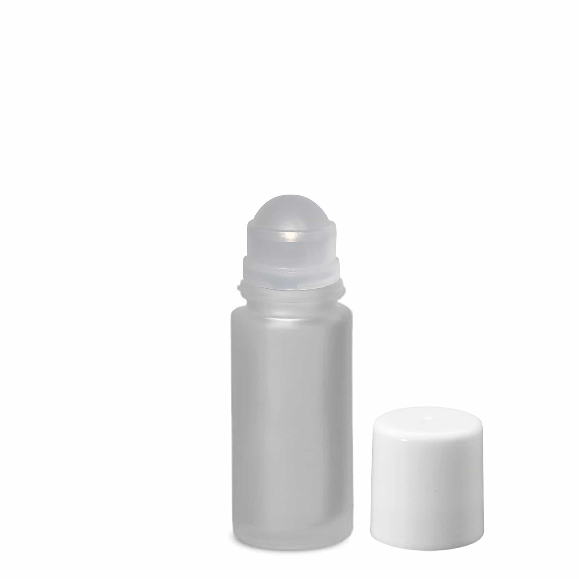 50 ml roll-on steklenička, steklo, zmrznjeno, odprtina: navojni pokrov