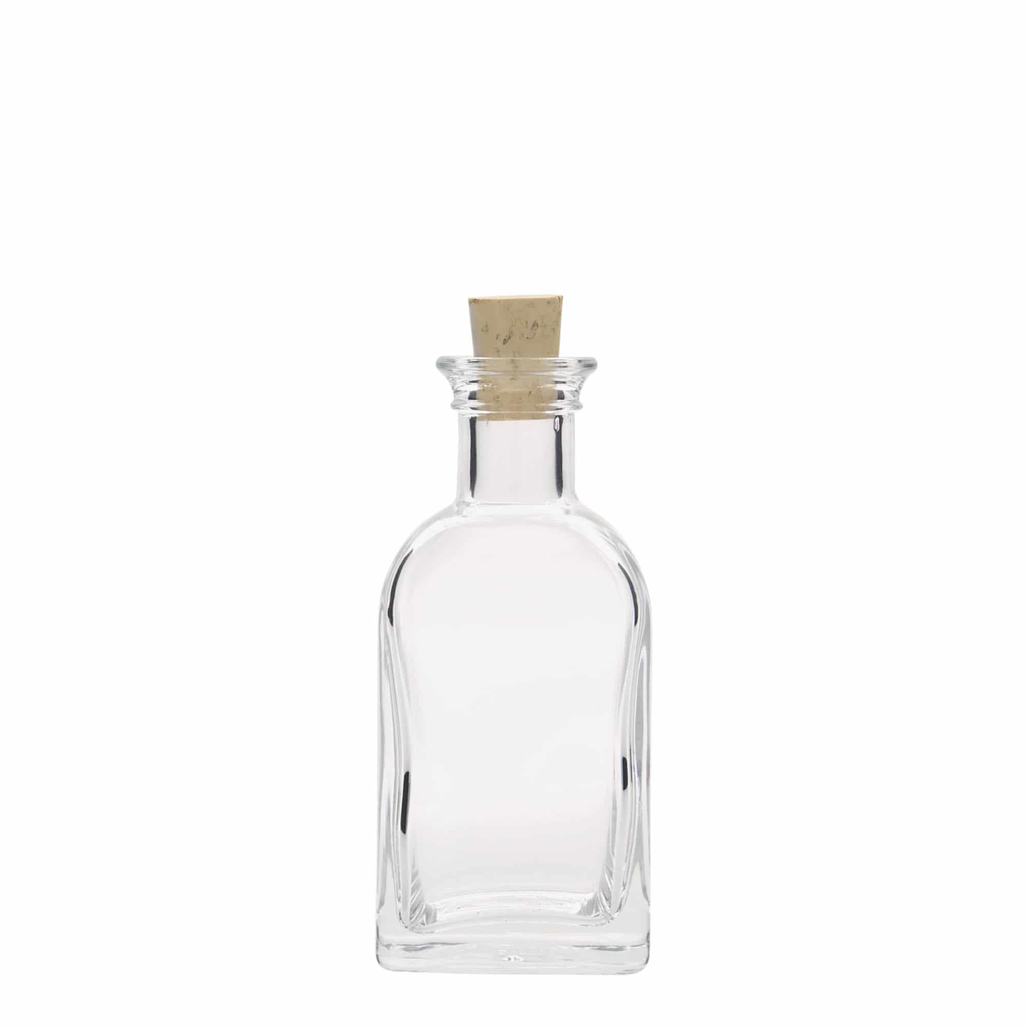 100 ml steklenička Apotheker Carré, kvadratna, odprtina: pluta
