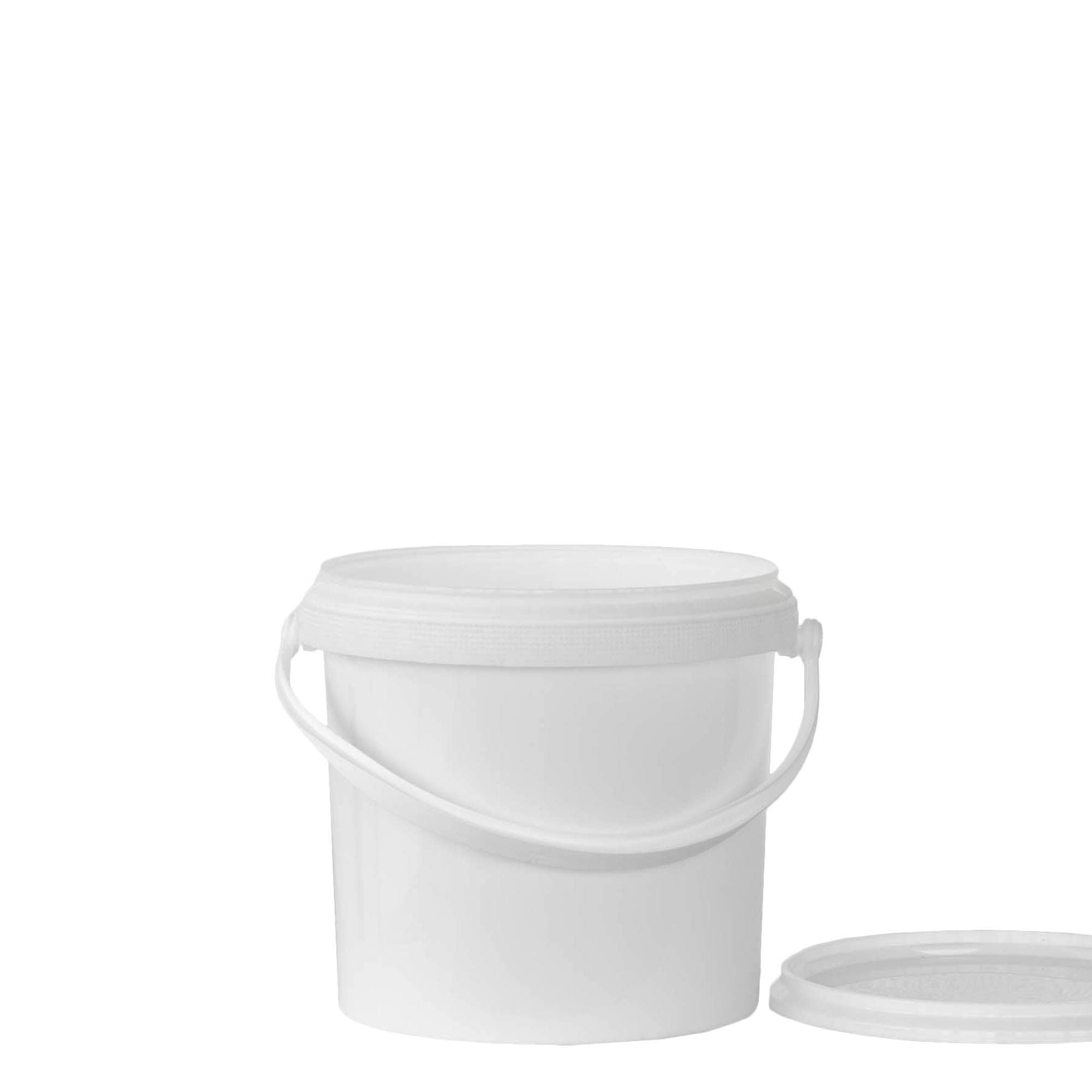 2,5 l vedro, PP-plastika, belo