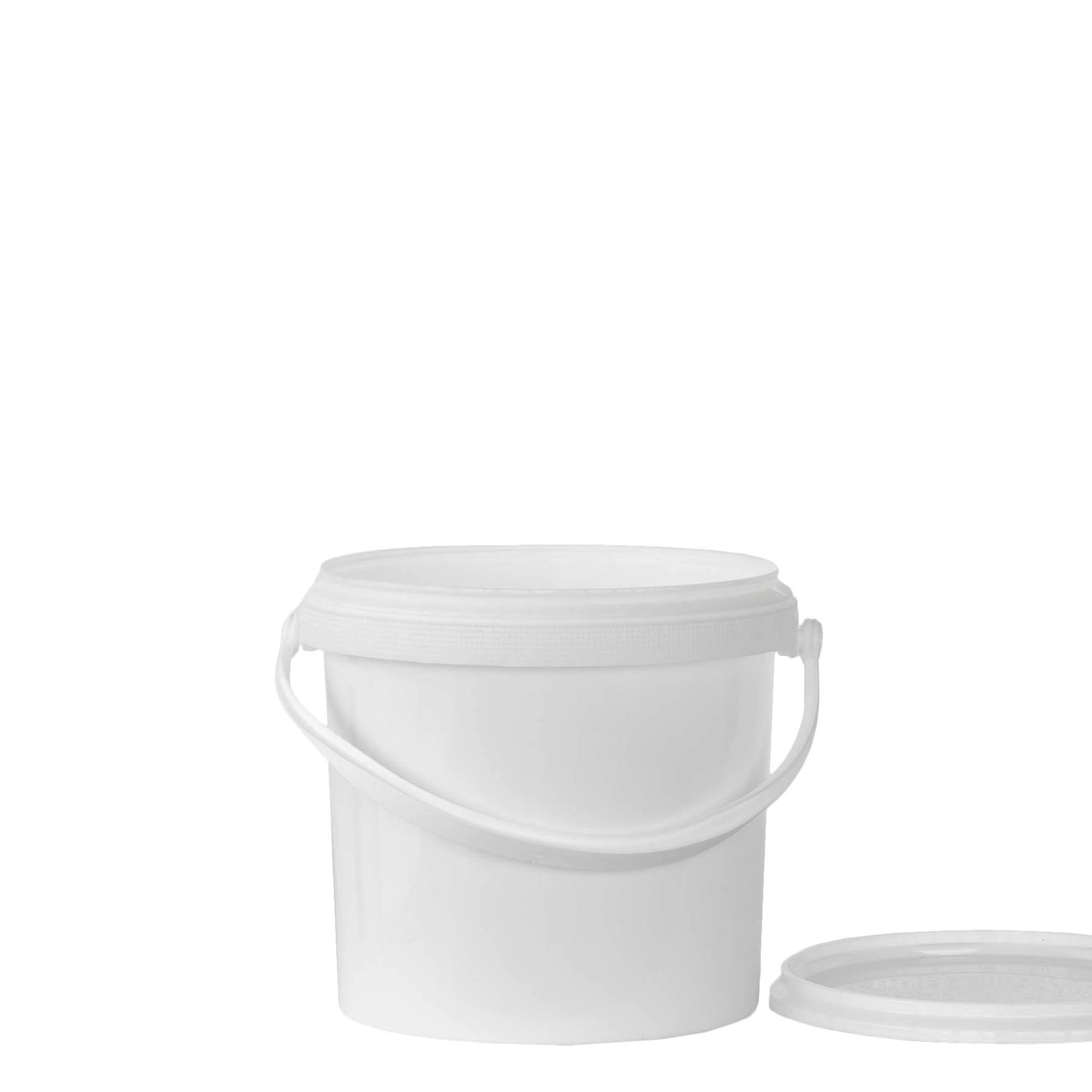 2,5 l vedro, PP-plastika, belo