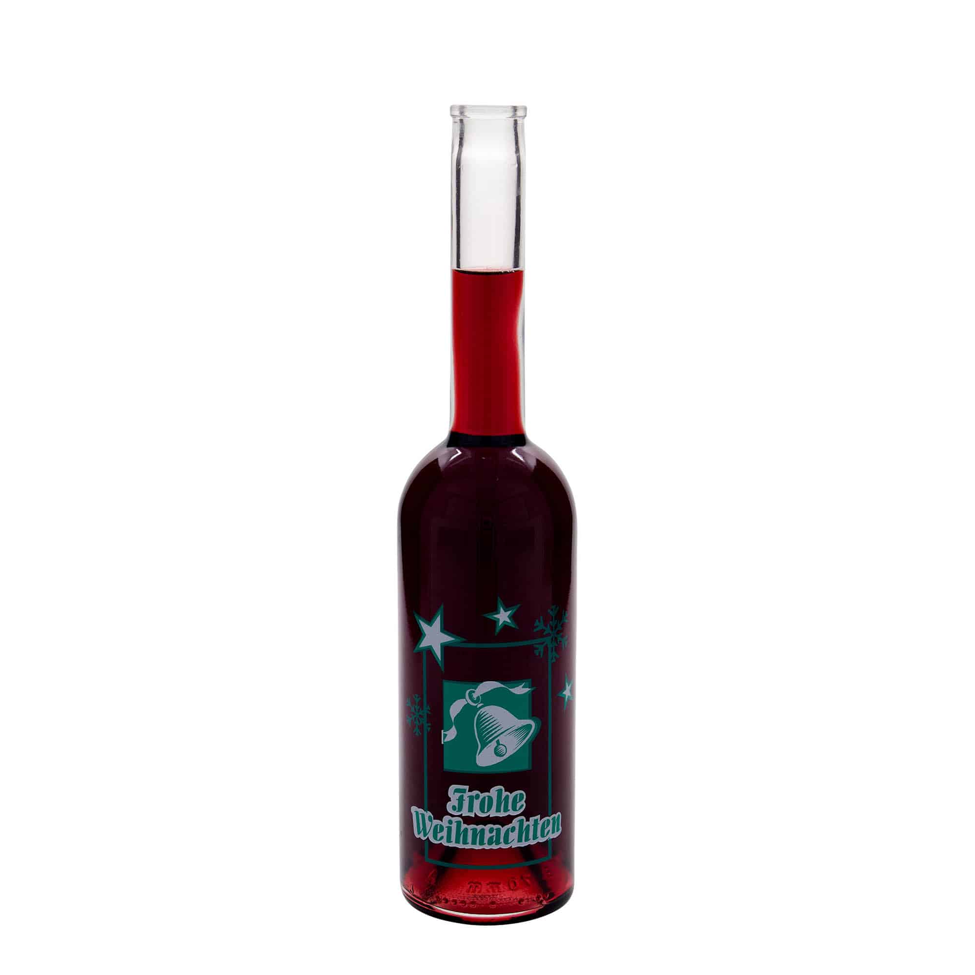 Steklenica iz stekla 500 ml 'Opera', motiv: Vesel božič, odprtina: zamašek