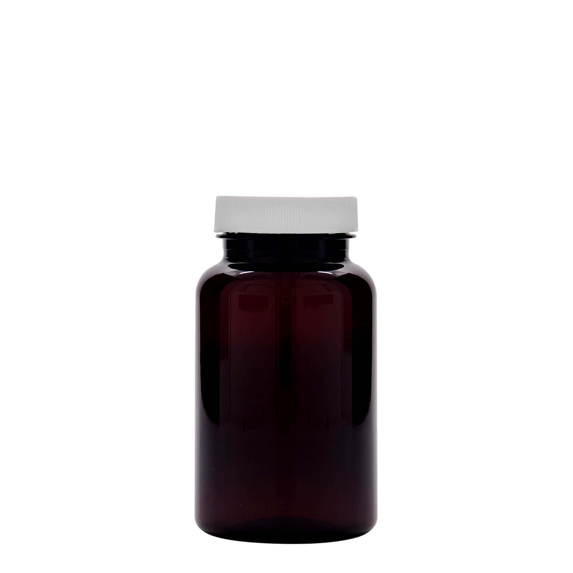 200 ml pakirna posodica PET, plastika, rjava, ustje: GPI 45/400