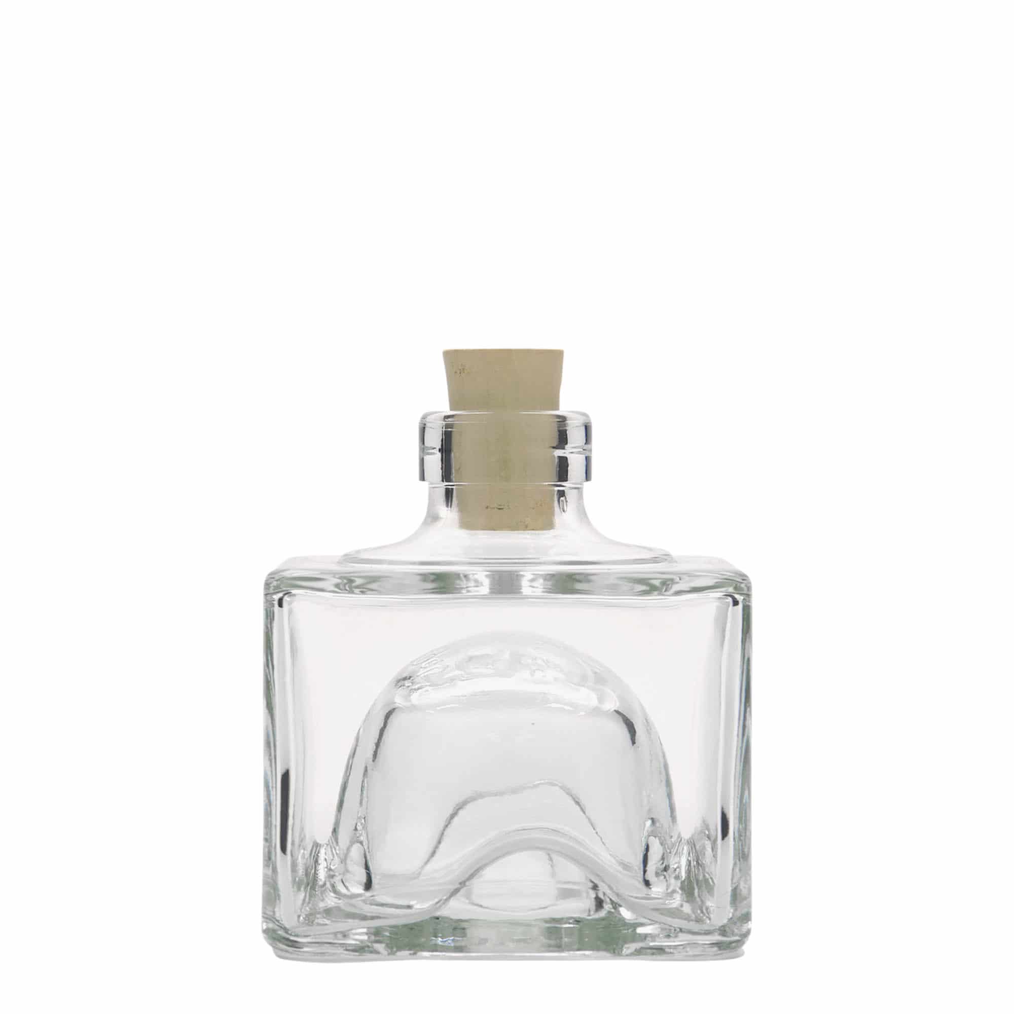 200 ml steklena steklenica »Cocolores«, kvadratna, ustje: pluta