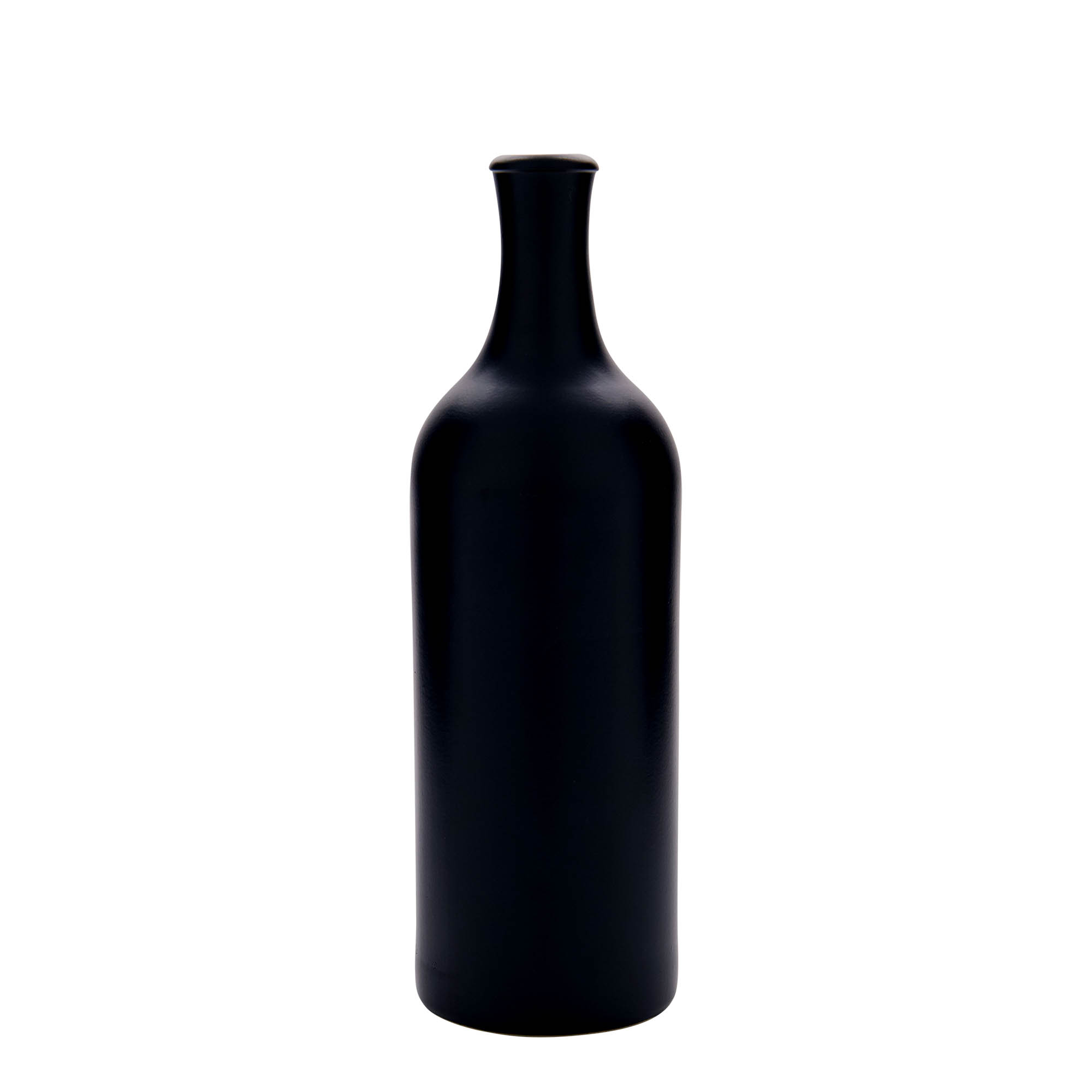 750 ml vrč iz glinene posode z dolgim vratom, kamenina, črna, odprtina: pluta 750 ml vrč iz glinene posode z dolgim vratom, kamenina, črna, odprtina: pluta