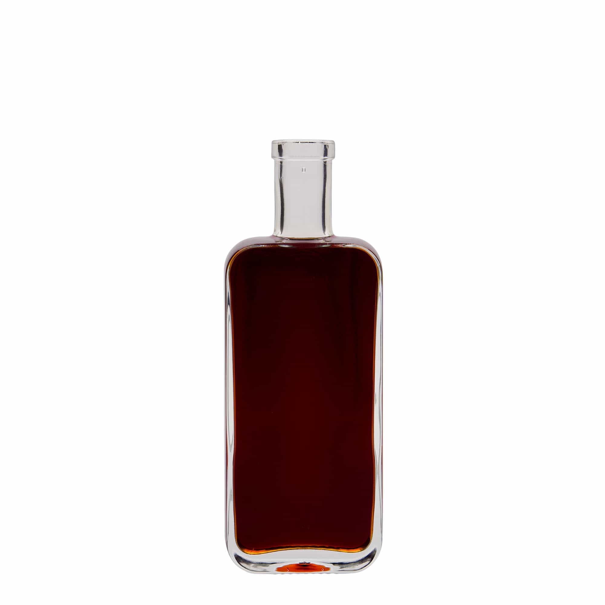 200 ml steklena steklenica »Nice«, pravokotna, ustje: pluta