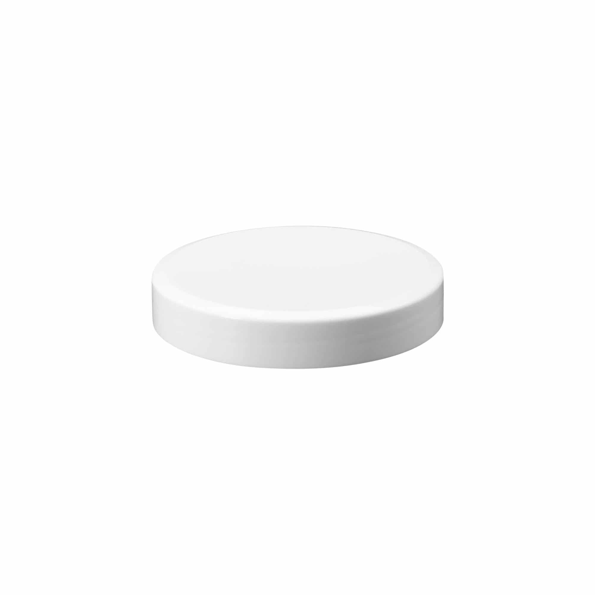 Navojni zamašek »White Line« 125 ml, plastika PP, bela
