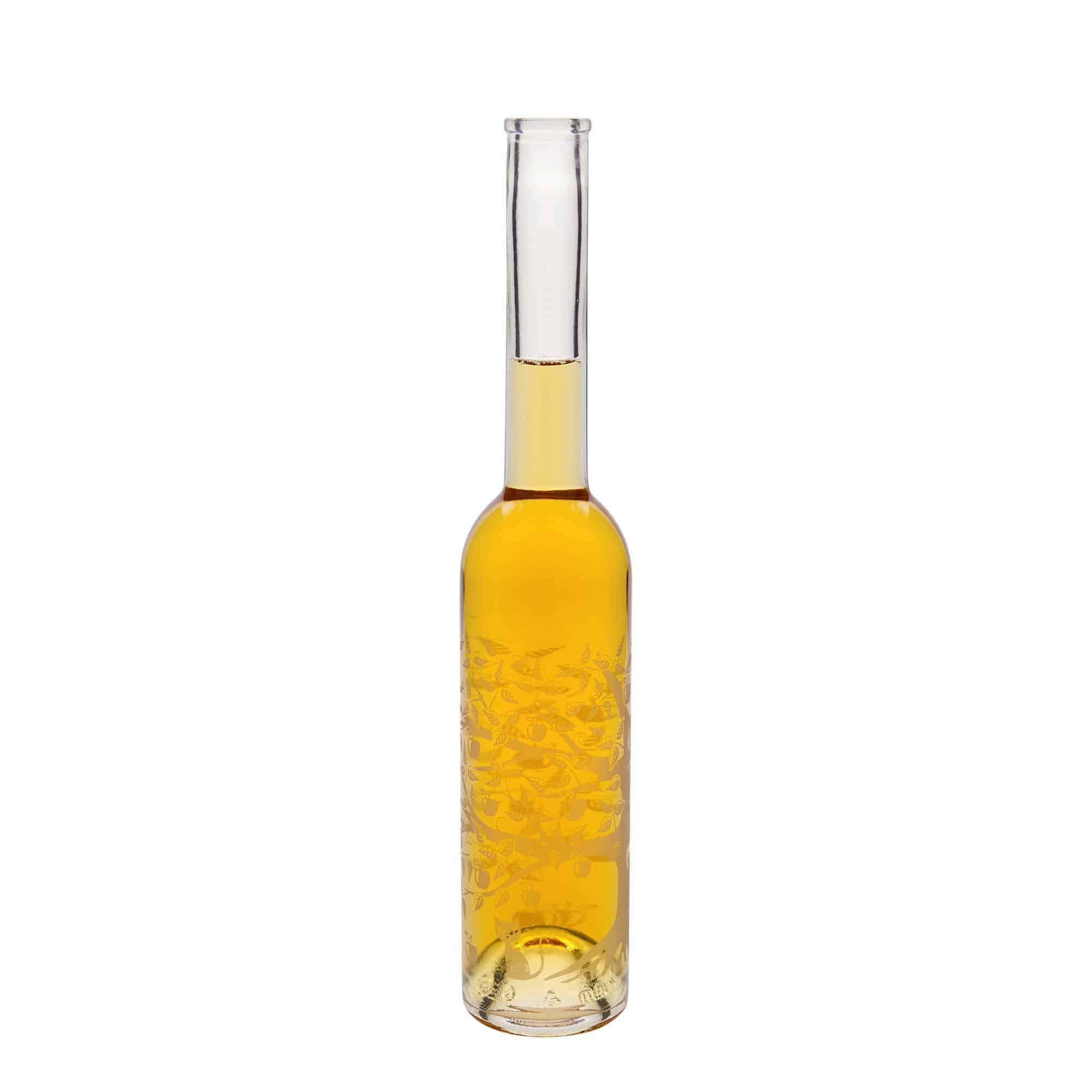 350 ml steklena steklenica »Opera«, motiv: jablana, ustje: pluta