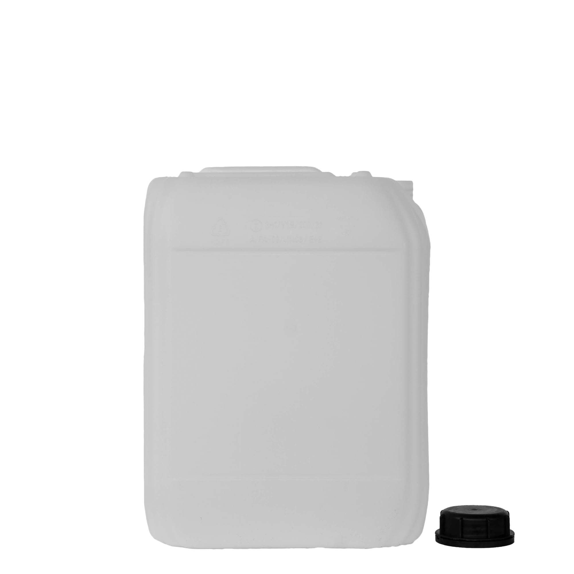 20 l kanister, pravokoten, HDPE-plastika, naraven, odprtina: ND 60