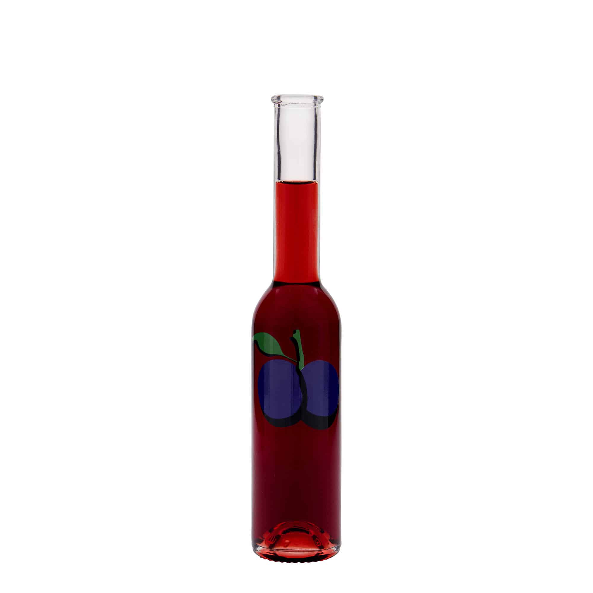 200 ml steklena steklenica »Opera«, motiv: sliva, ustje: pluta
