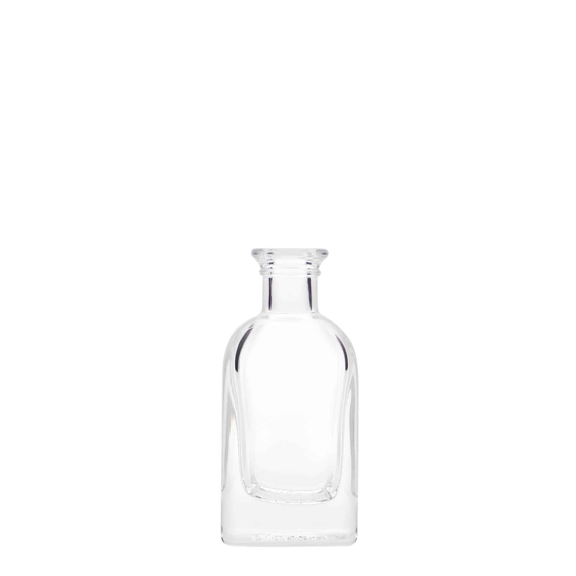 40 ml lekarniška steklenica Carré, kvadratna, ustje: pluta